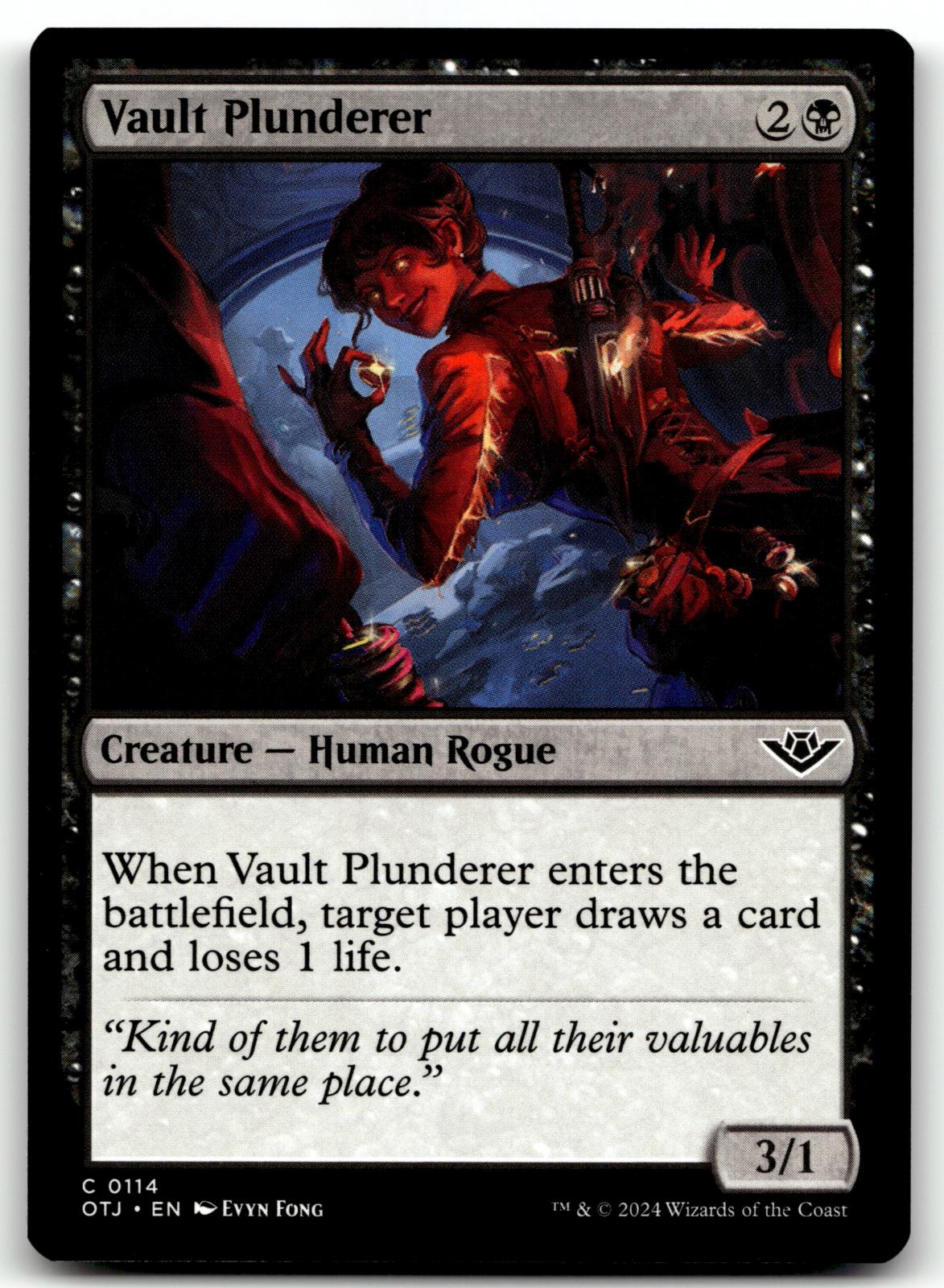 Vault Plunderer 114 Common Outlaws of Thunder Junction Magic: The Gathering NM