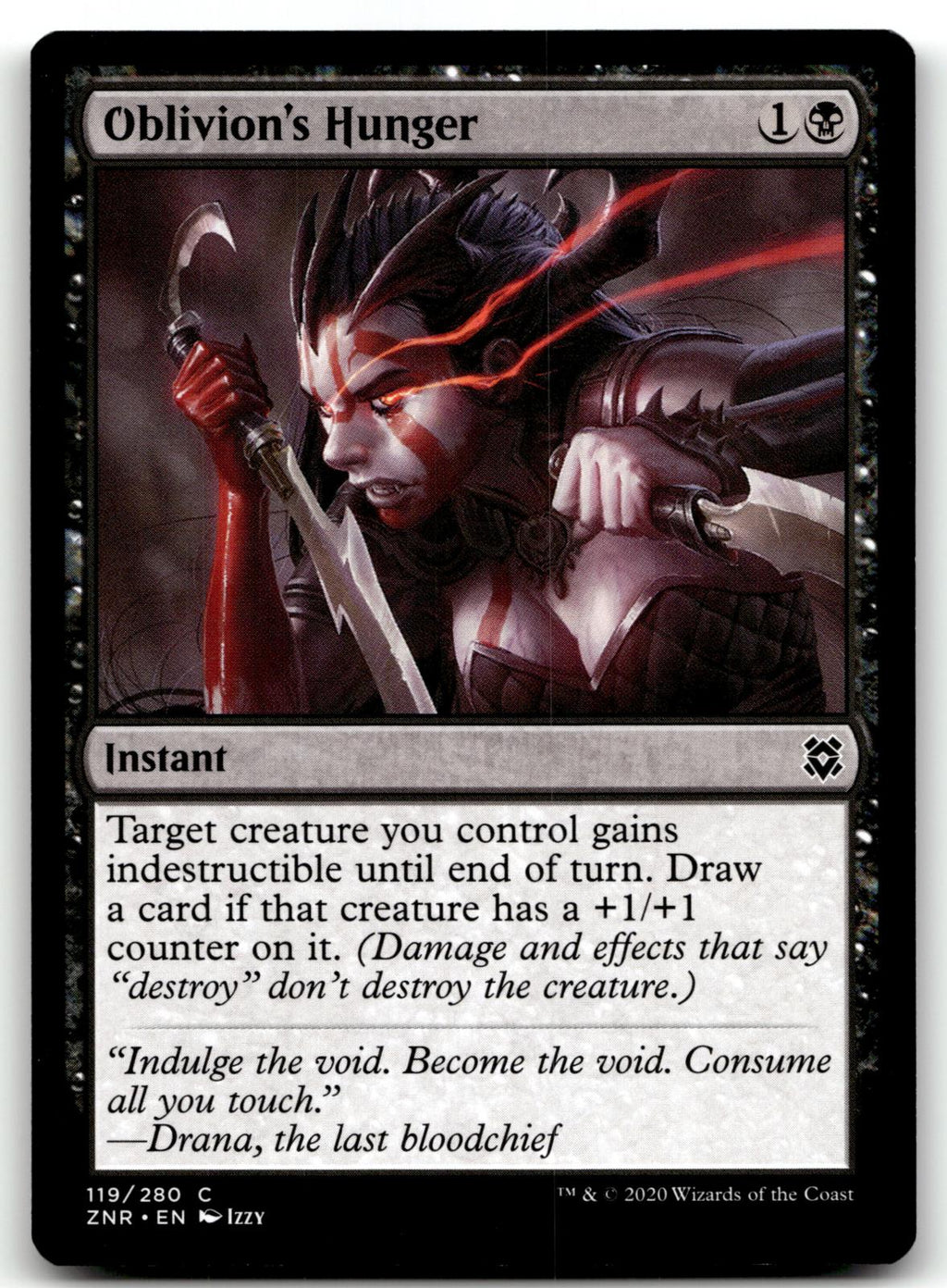 Oblivion's Hunger 119 Common Zendikar Rising Magic: The Gathering Near Mint