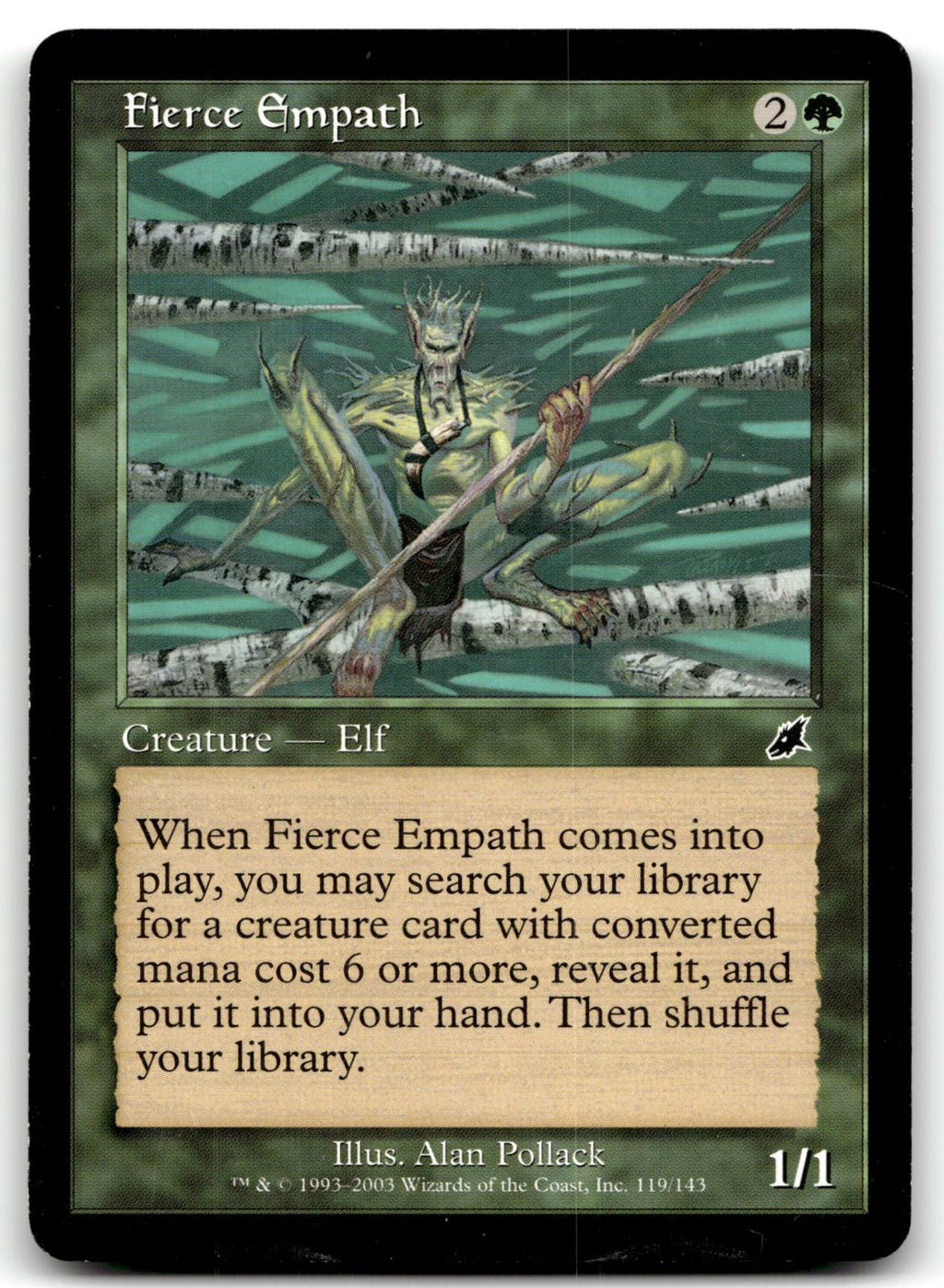 Fierce Empath 119 Common Scourge Magic: The Gathering Near Mint