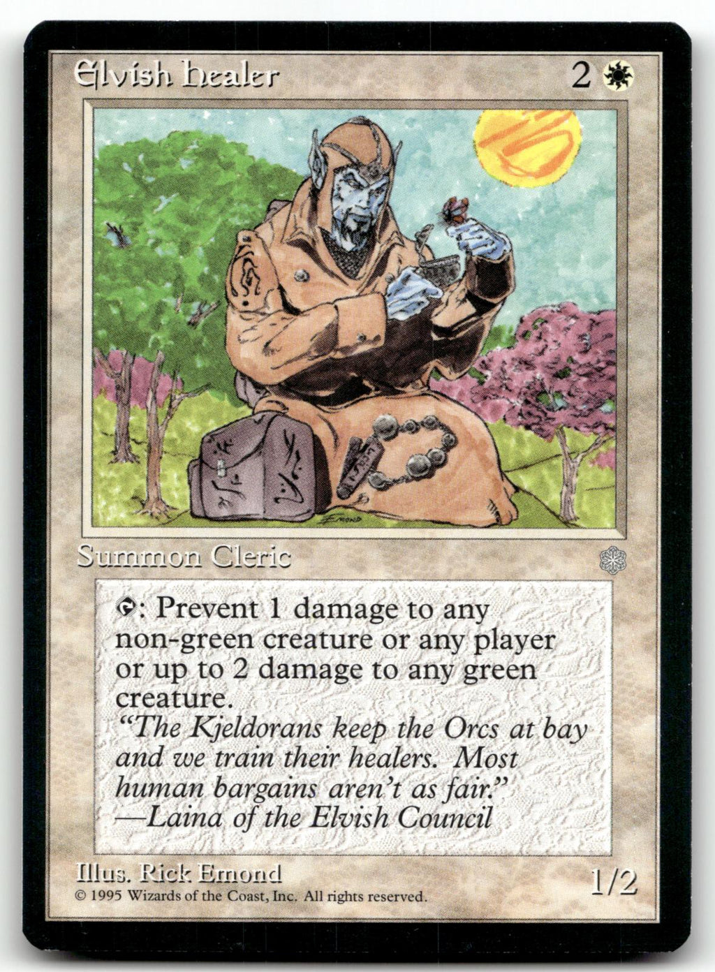 Elvish Healer Common Ice Age Magic: The Gathering Near Mint