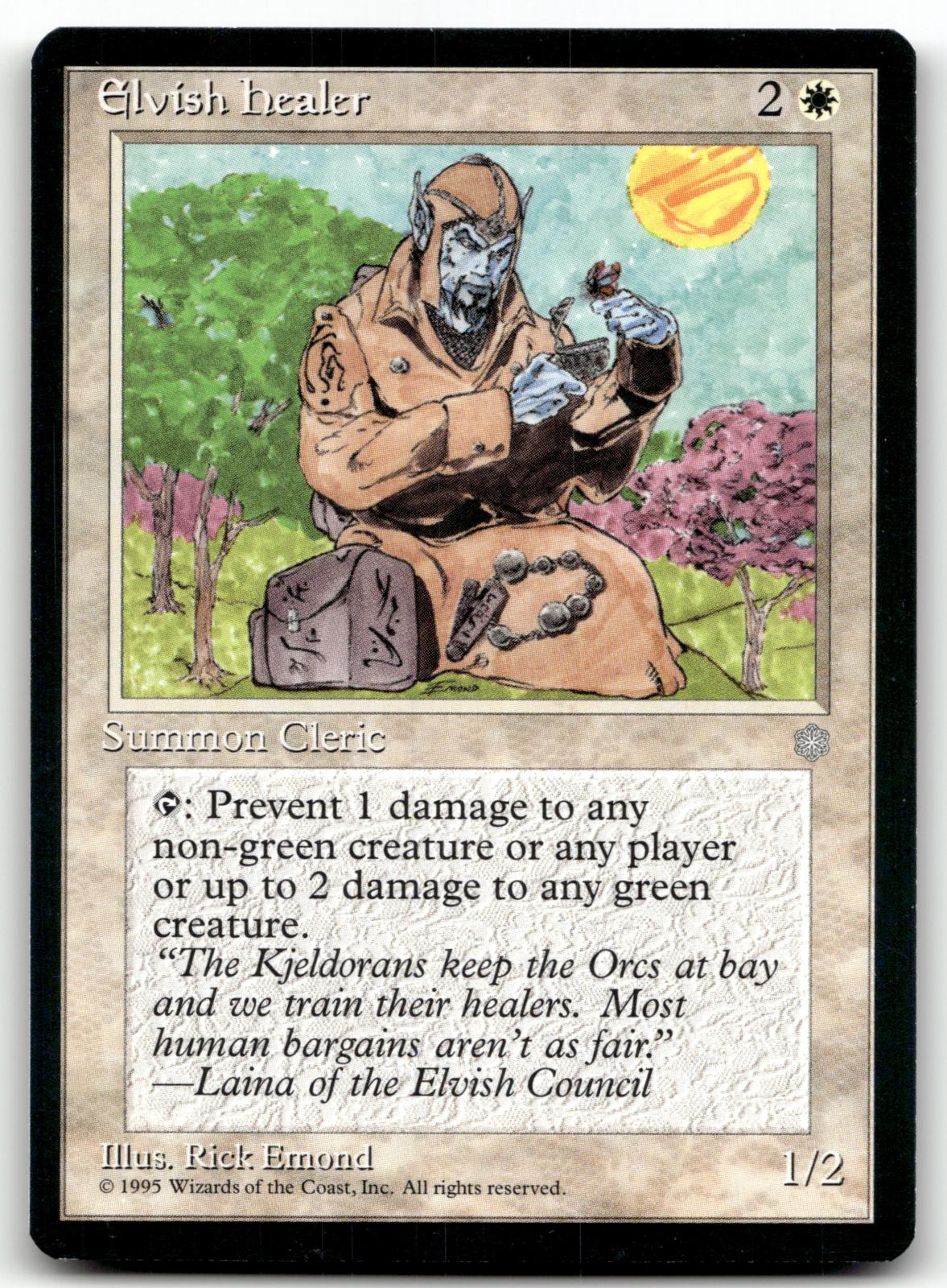 Elvish Healer Common Ice Age Magic: The Gathering Near Mint