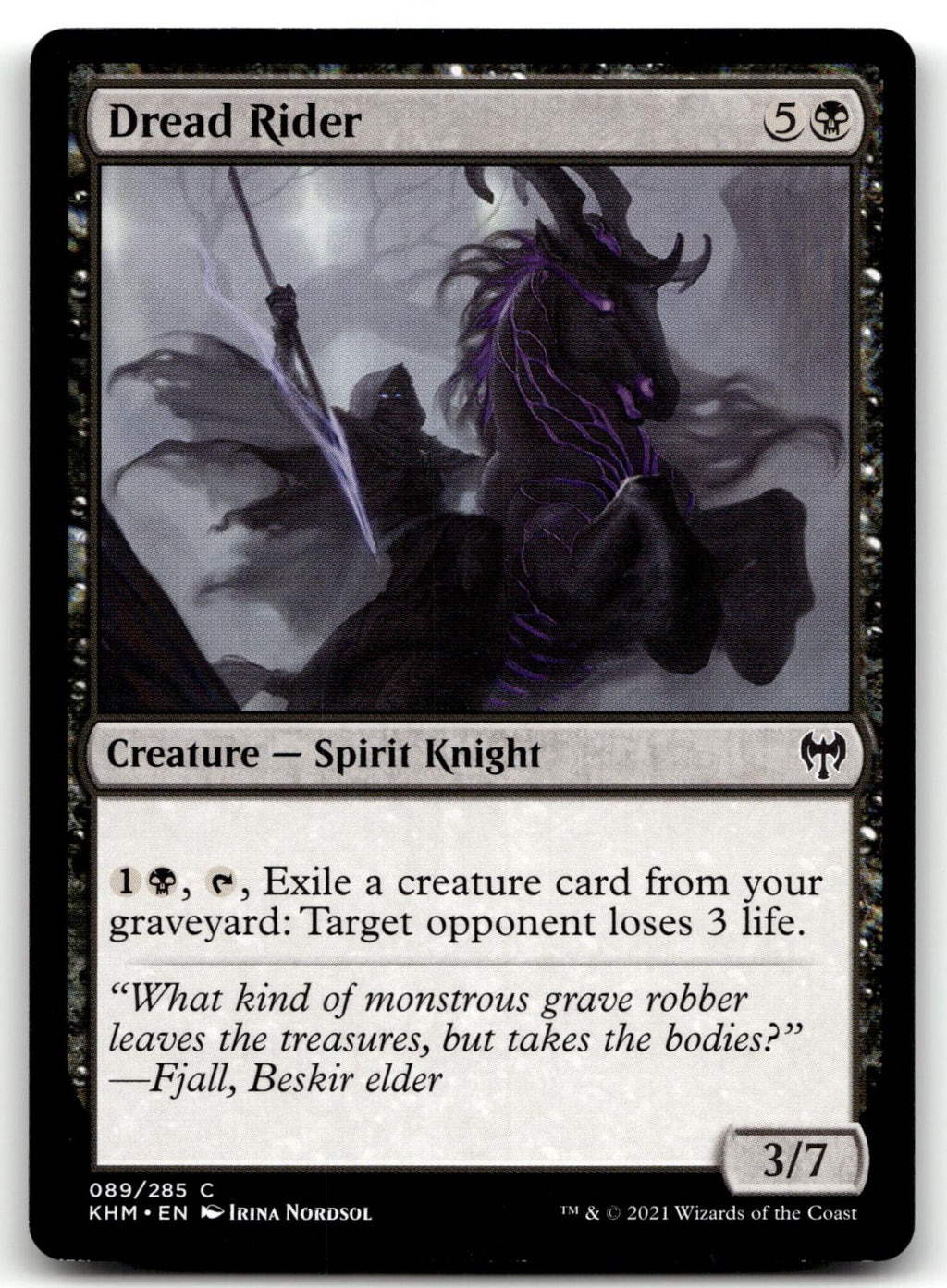 Dread Rider 89 Common Kaldheim Magic: The Gathering Near Mint