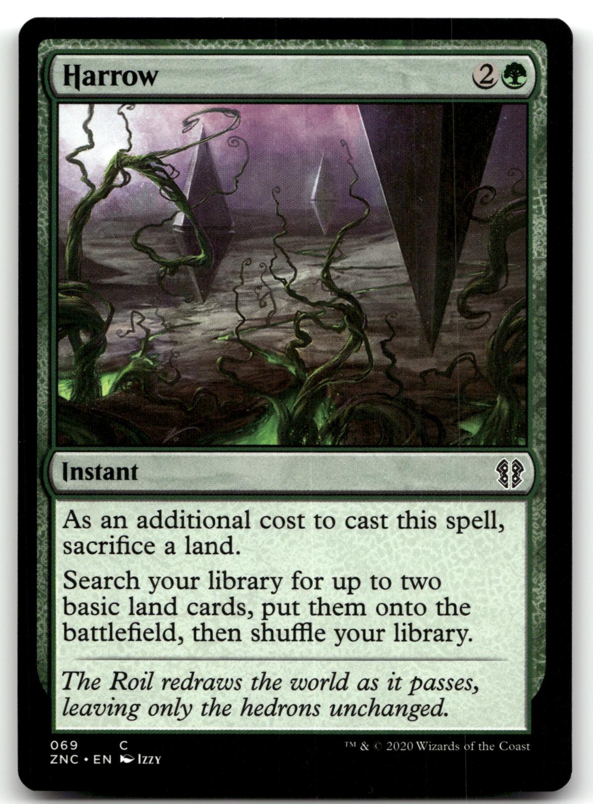 Harrow 69 Common Commander: Zendikar Rising Magic: The Gathering Near Mint