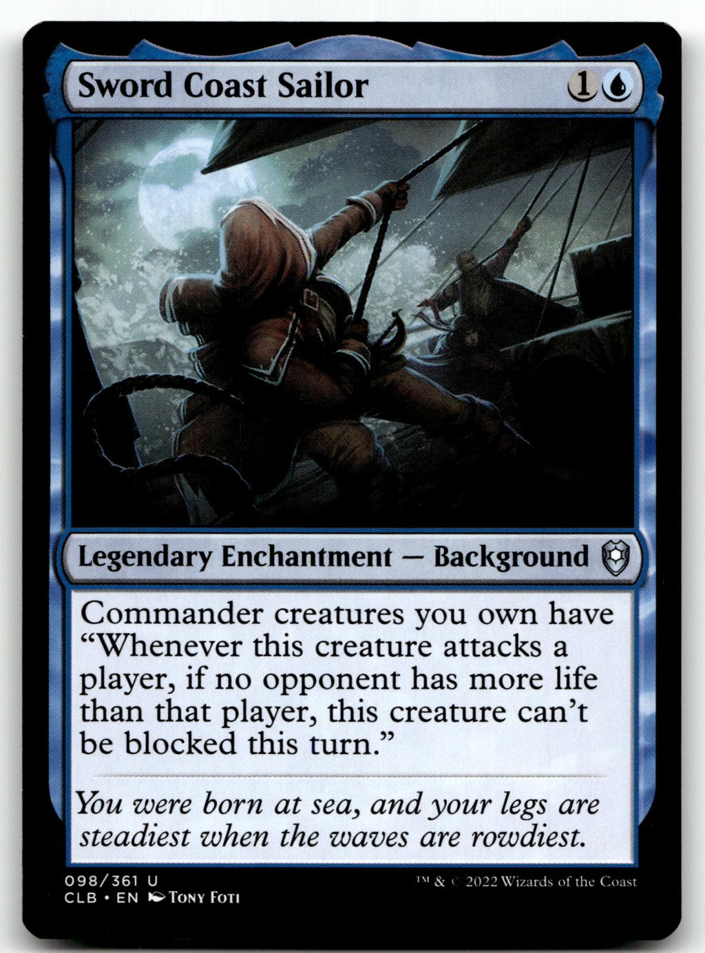Sword Coast Sailor 98 Commander Legends: Battle for Baldur's Gate Magic: The Gathering NM