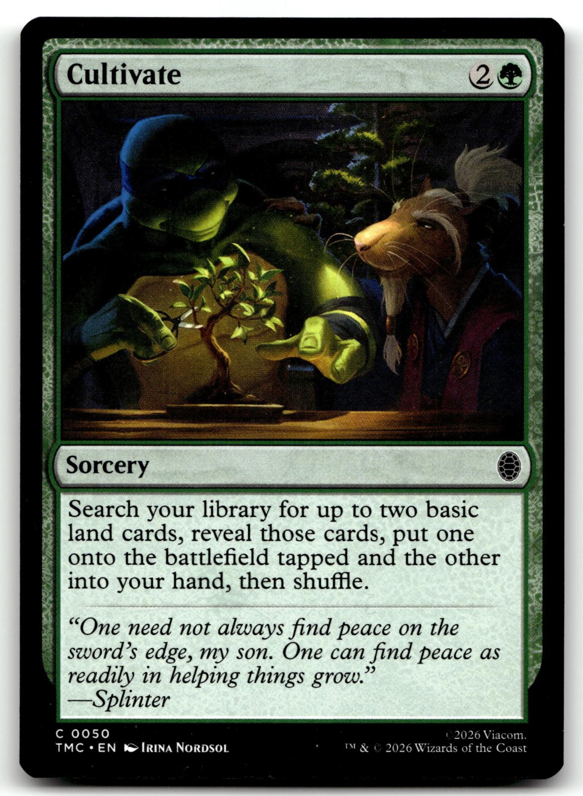 Cultivate 50 Commander: Teenage Mutant Ninja Turtles Magic: The Gathering NM