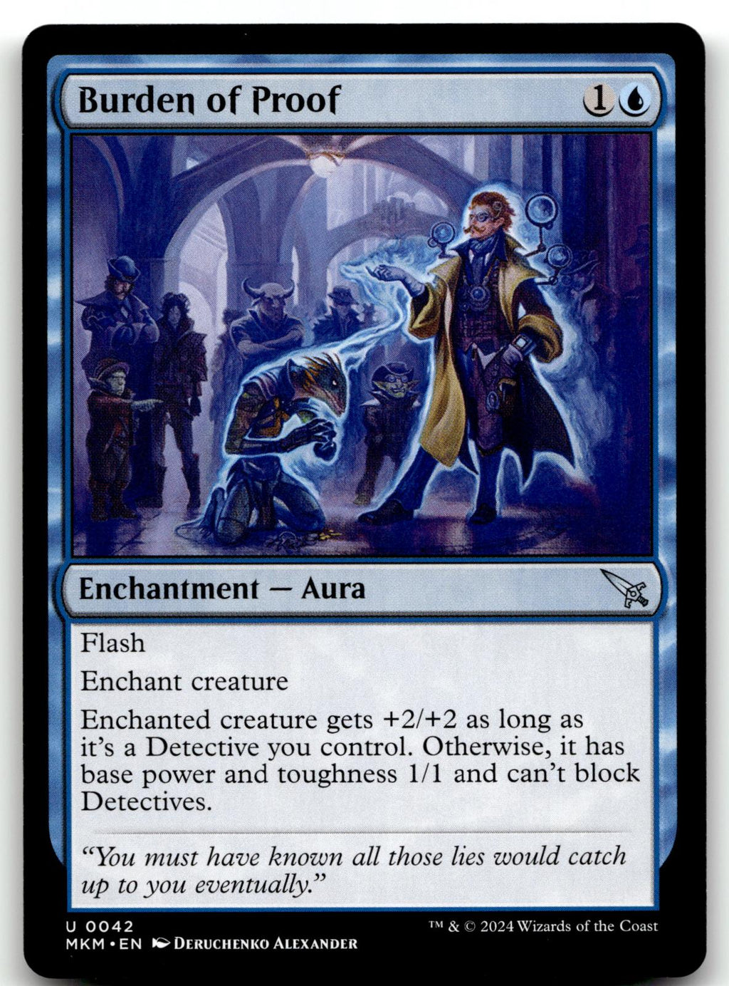 Burden of Proof 42 Uncommon Murders at Karlov Manor Magic: The Gathering NM