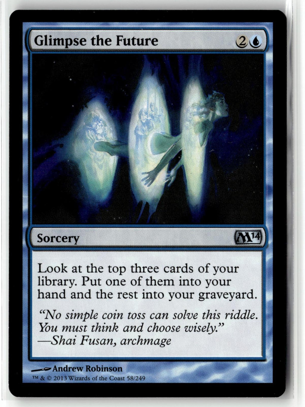 Glimpse the Future 58 Uncommon Magic 2014 (M14) Magic: The Gathering Near Mint