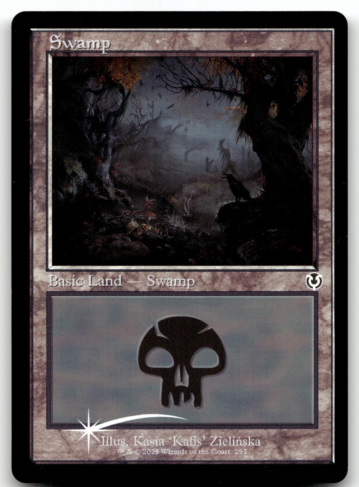 Swamp (293) (Retro Frame) 293 Innistrad Remastered Magic: The Gathering Foil NM