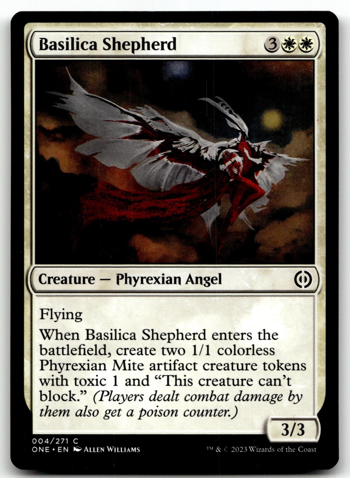 Basilica Shepherd 4 Common Phyrexia: All Will Be One Magic: The Gathering NM