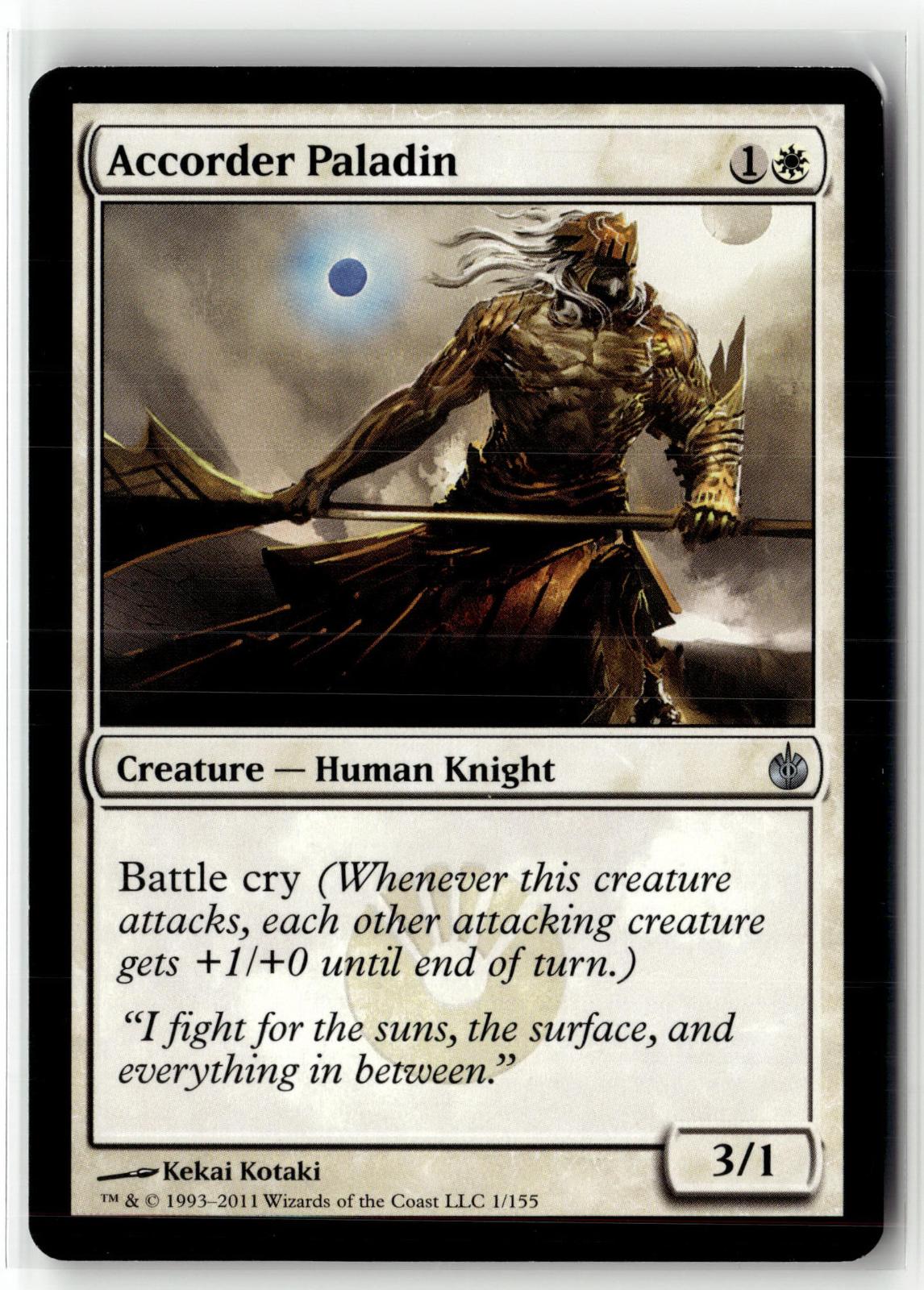 Accorder Paladin 1/155 Uncommon The List Reprints Magic: The Gathering Near Mint