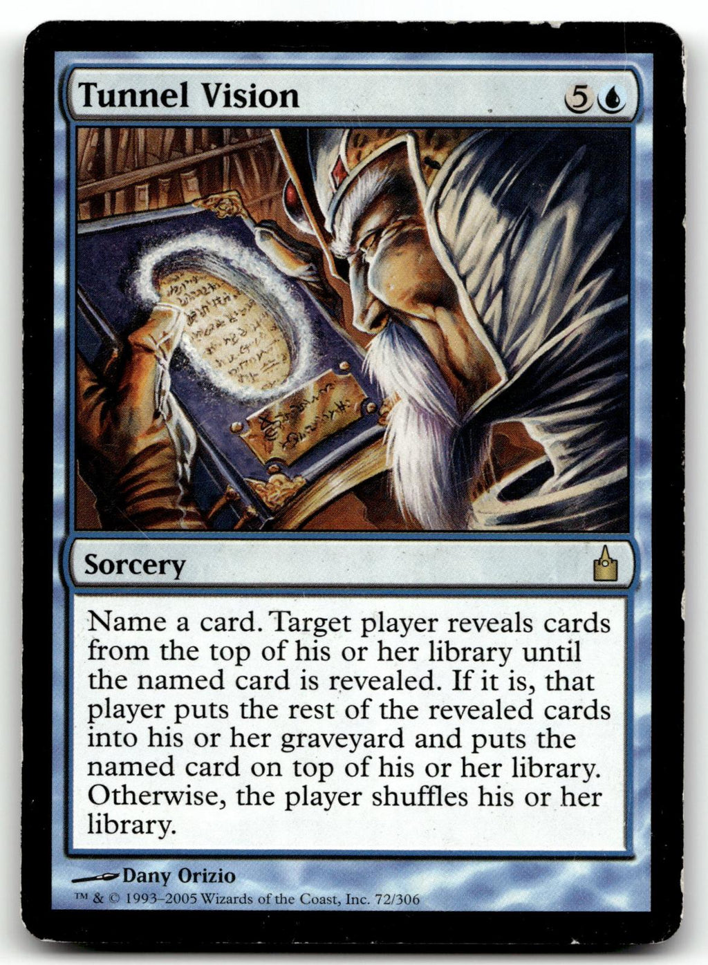 Tunnel Vision 72 Rare Ravnica: City of Guilds Magic: The Gathering LP