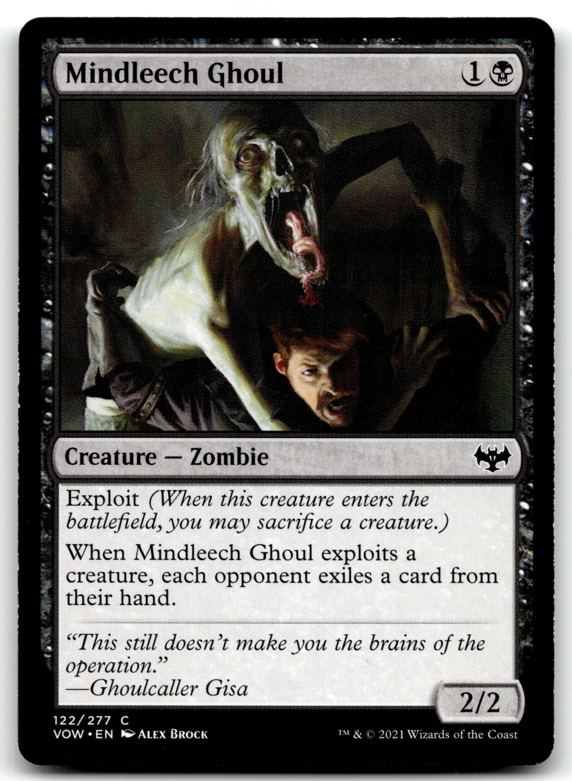 Mindleech Ghoul 122 Common Innistrad: Crimson Vow Magic: The Gathering Near Mint