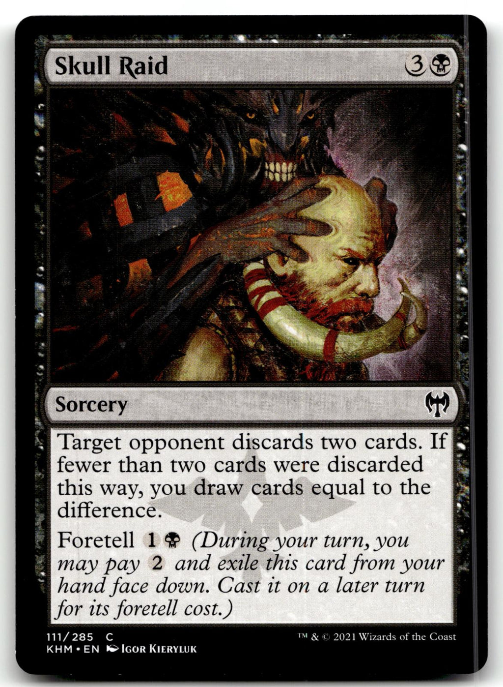 Skull Raid 111 Common Kaldheim Magic: The Gathering Near Mint