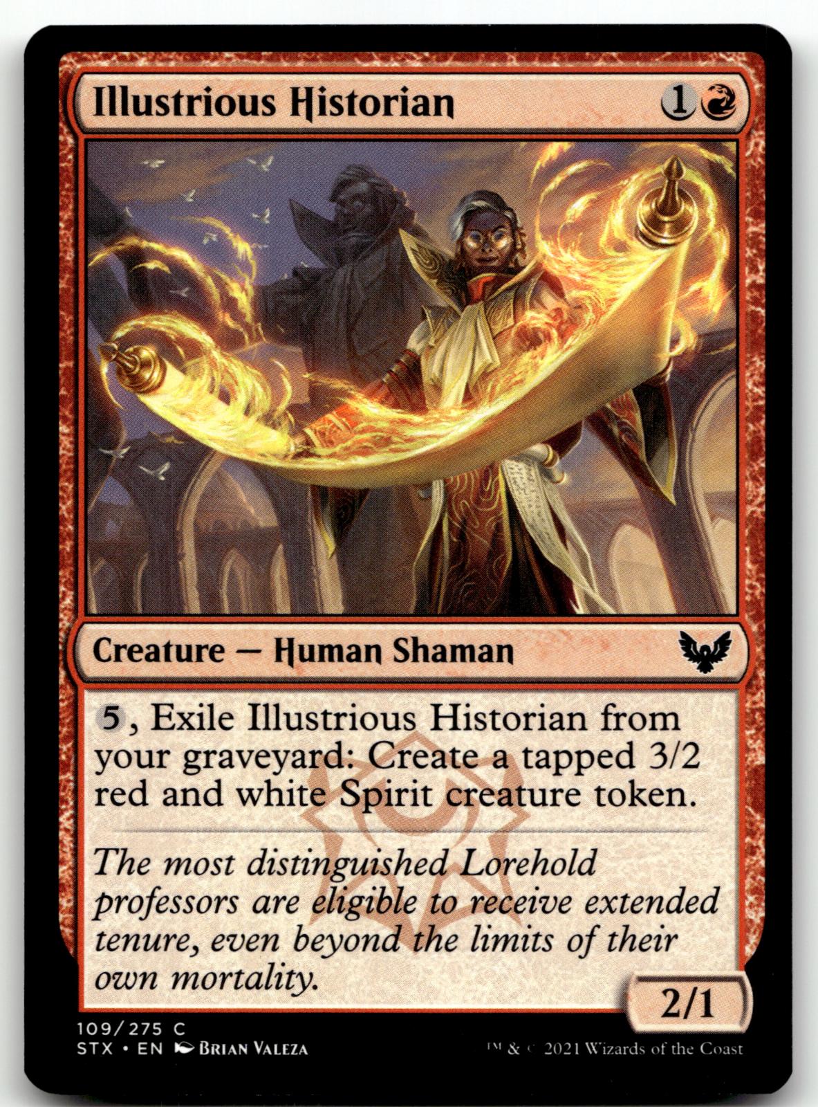 Illustrious Historian 109 Strixhaven: School of Mages Magic: The Gathering NM