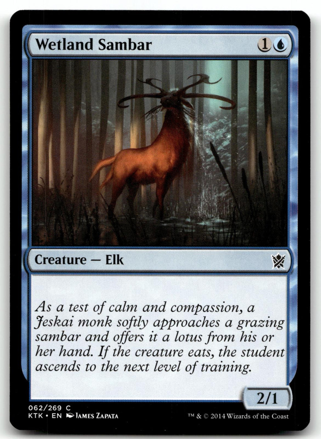 Wetland Sambar 62 Common Khans of Tarkir Magic: The Gathering Near Mint