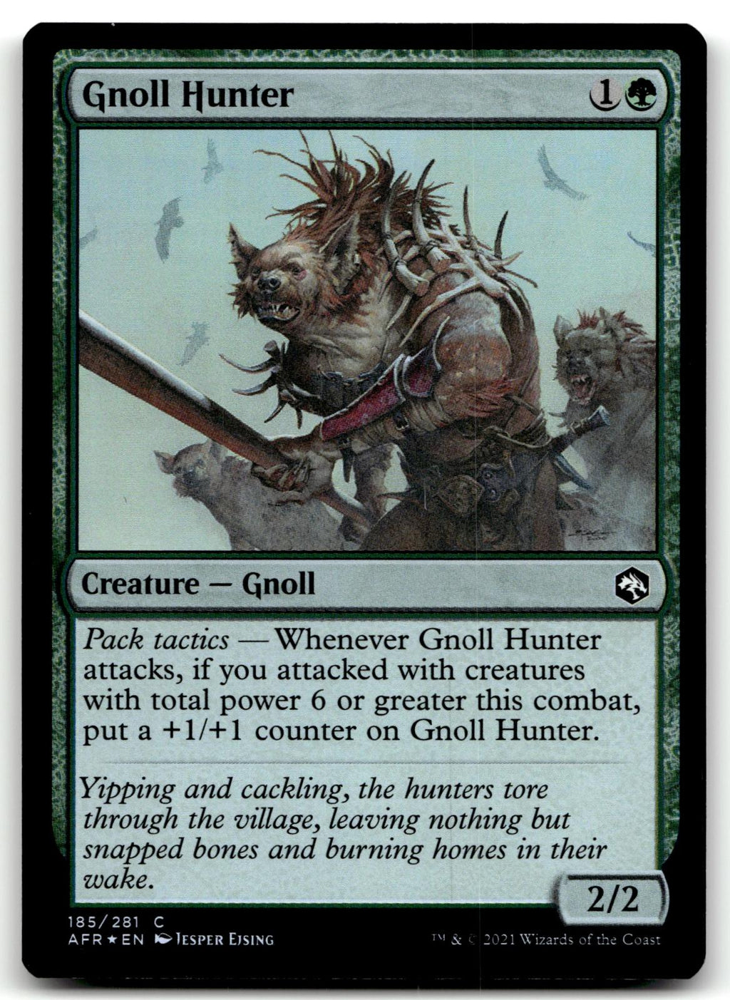 Gnoll Hunter 185 Adventures in the Forgotten Realms Magic: The Gathering Foil NM