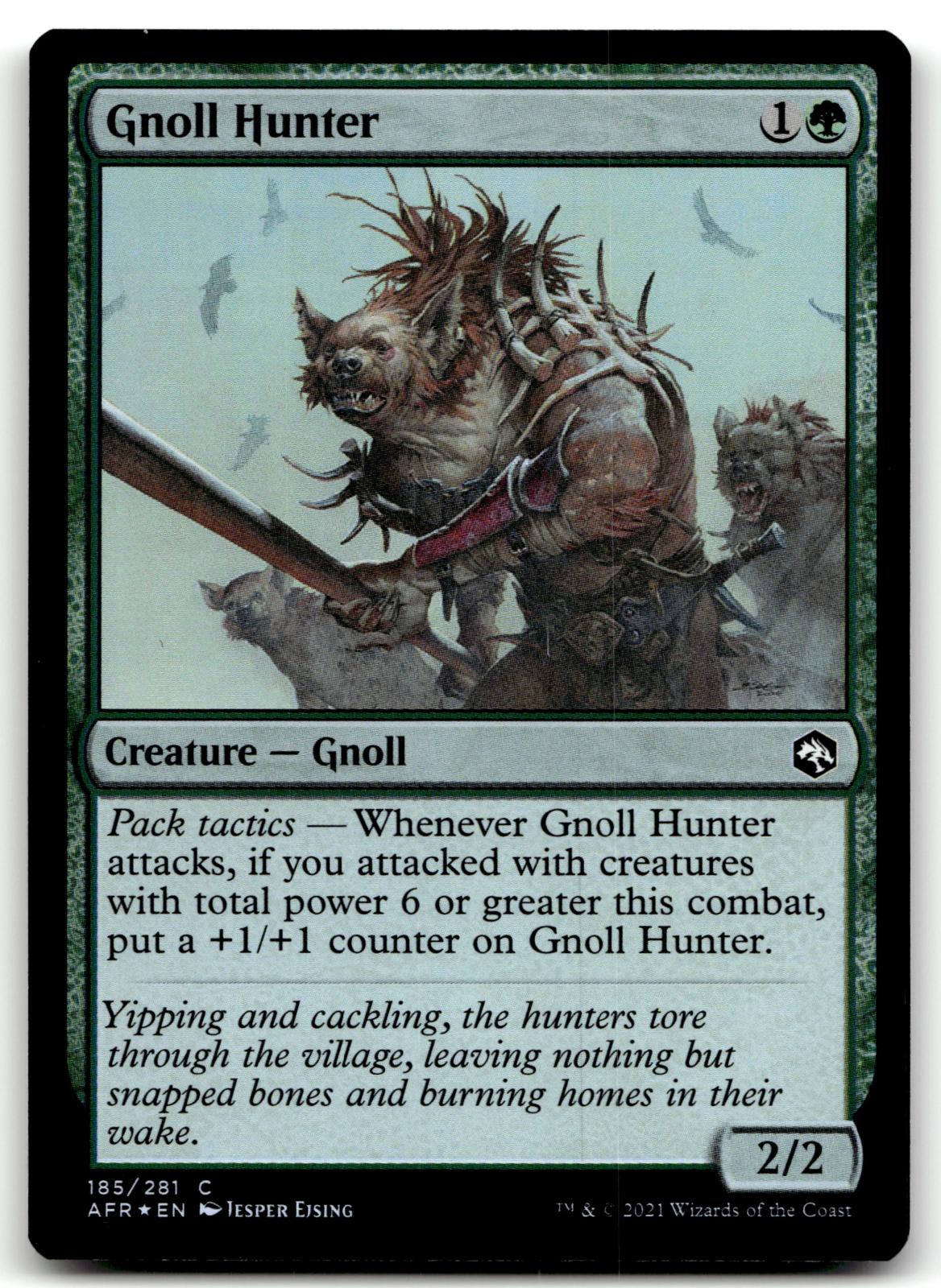 Gnoll Hunter 185 Adventures in the Forgotten Realms Magic: The Gathering Foil NM