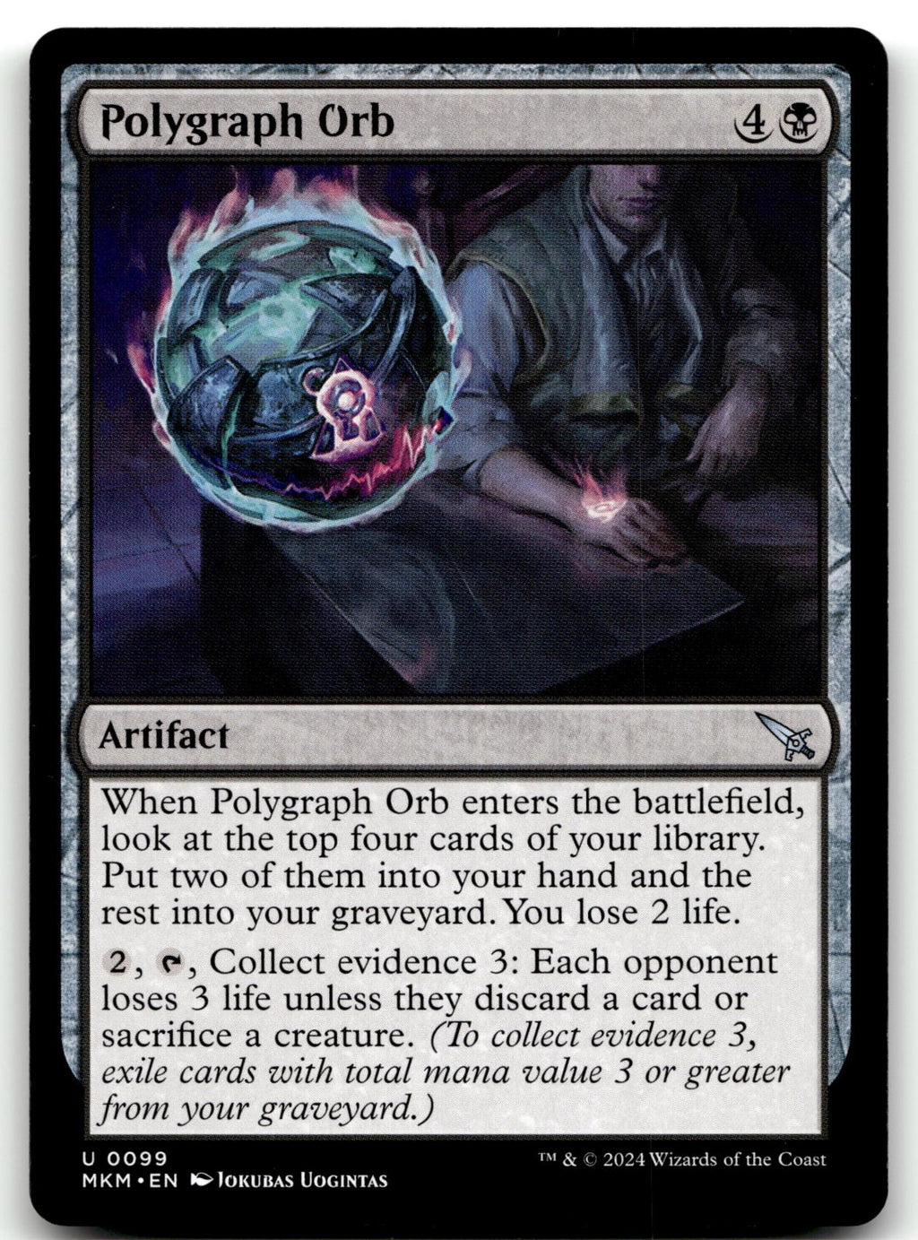 Polygraph Orb 99 Uncommon Murders at Karlov Manor Magic: The Gathering Near Mint