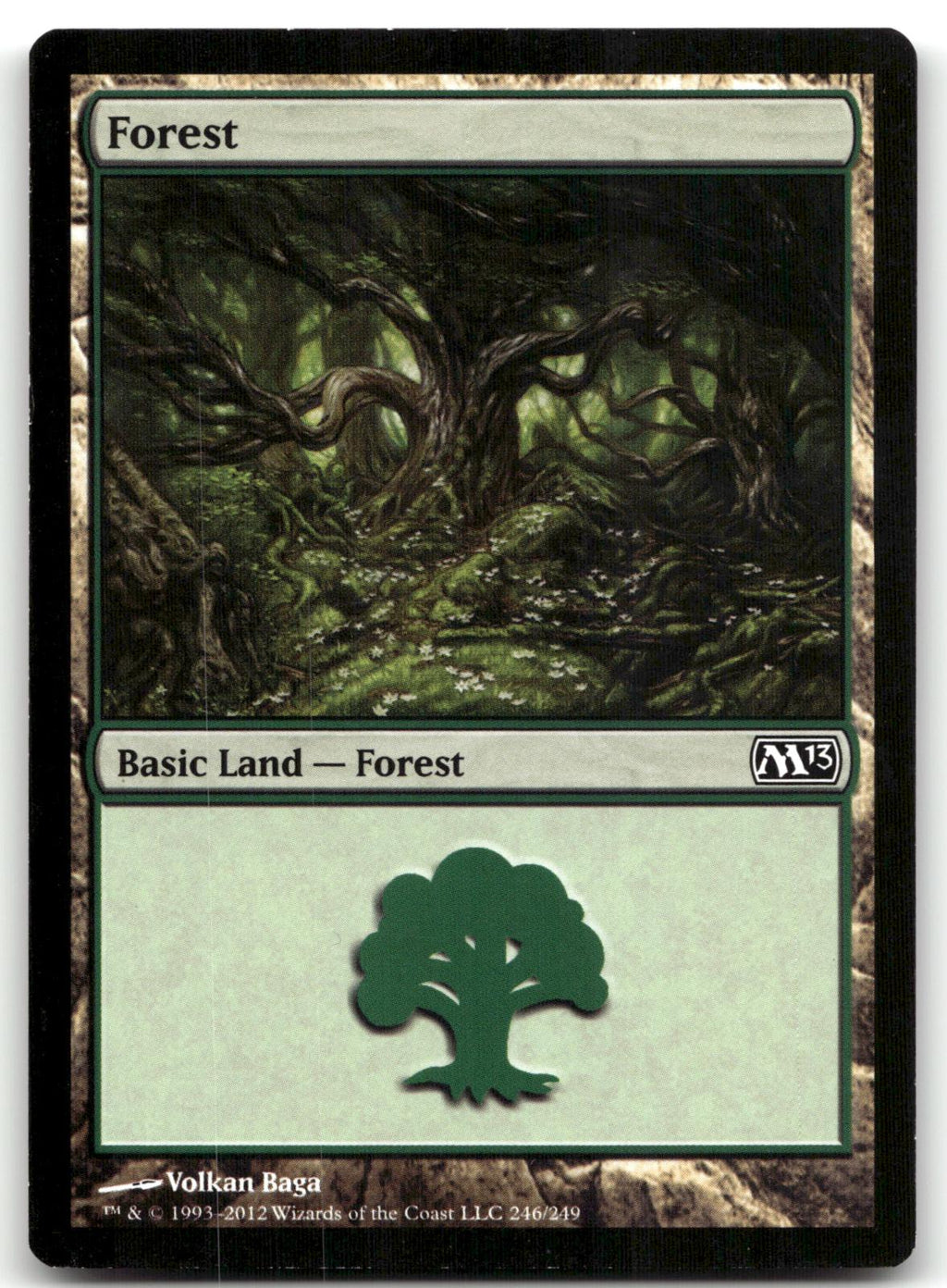 Forest (246) 246 Land Magic 2013 (M13) Magic: The Gathering Near Mint