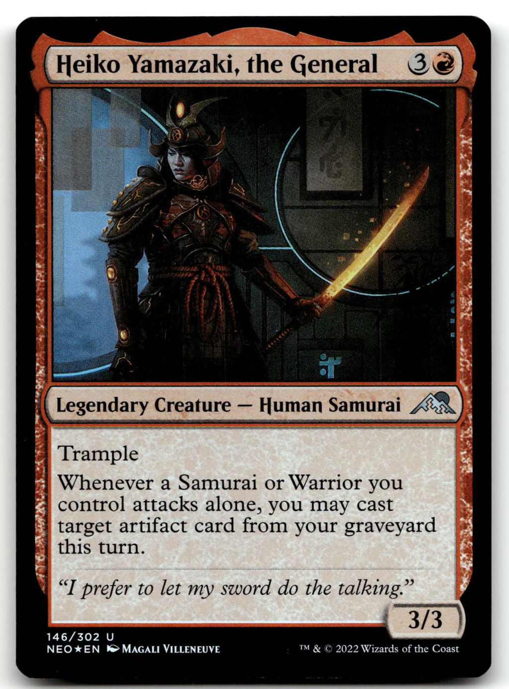 Heiko Yamazaki, the General 146 Kamigawa: Neon Dynasty Magic: The Gathering Foil NM