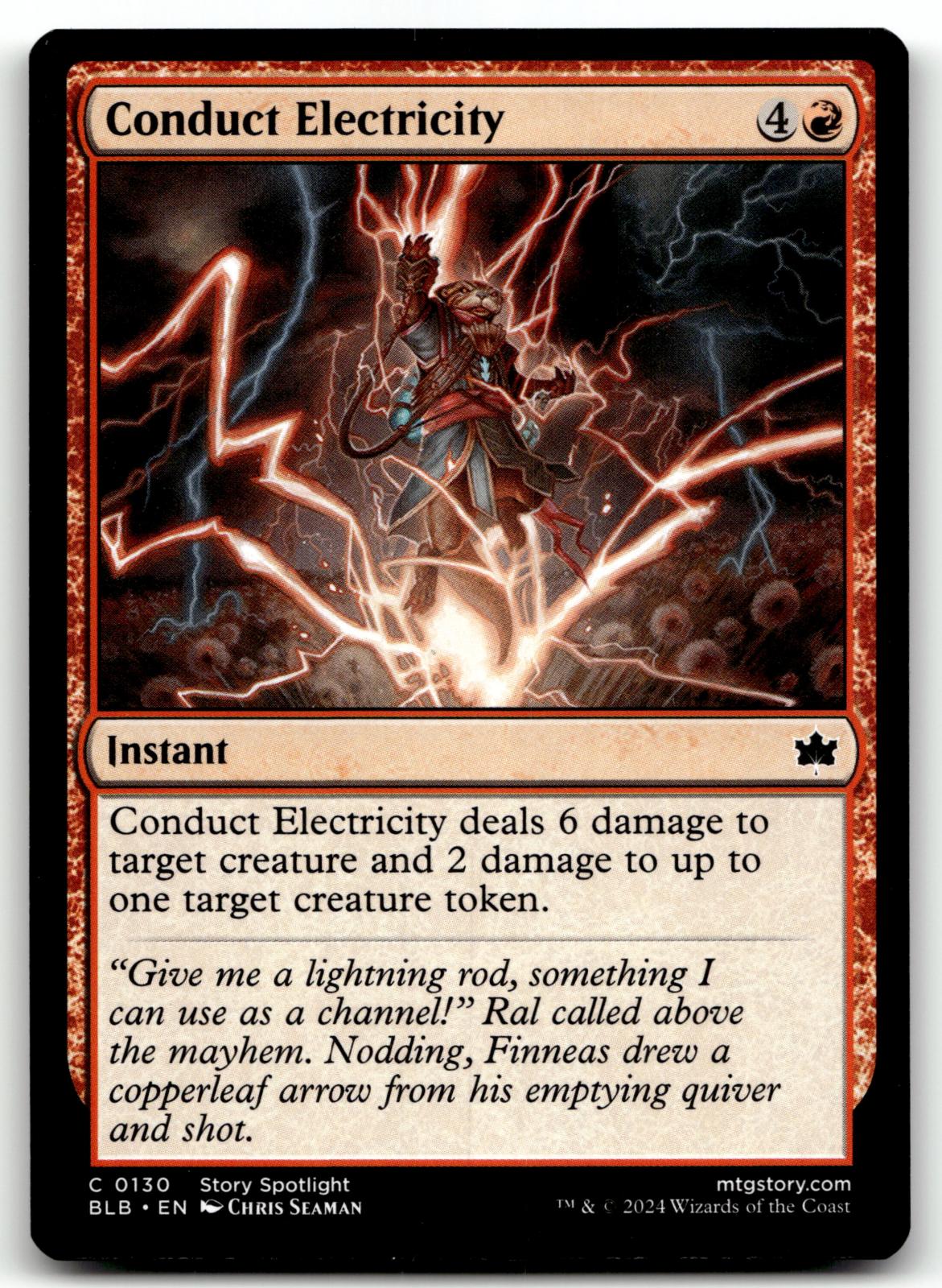 Conduct Electricity 130 Common Bloomburrow Magic: The Gathering Near Mint