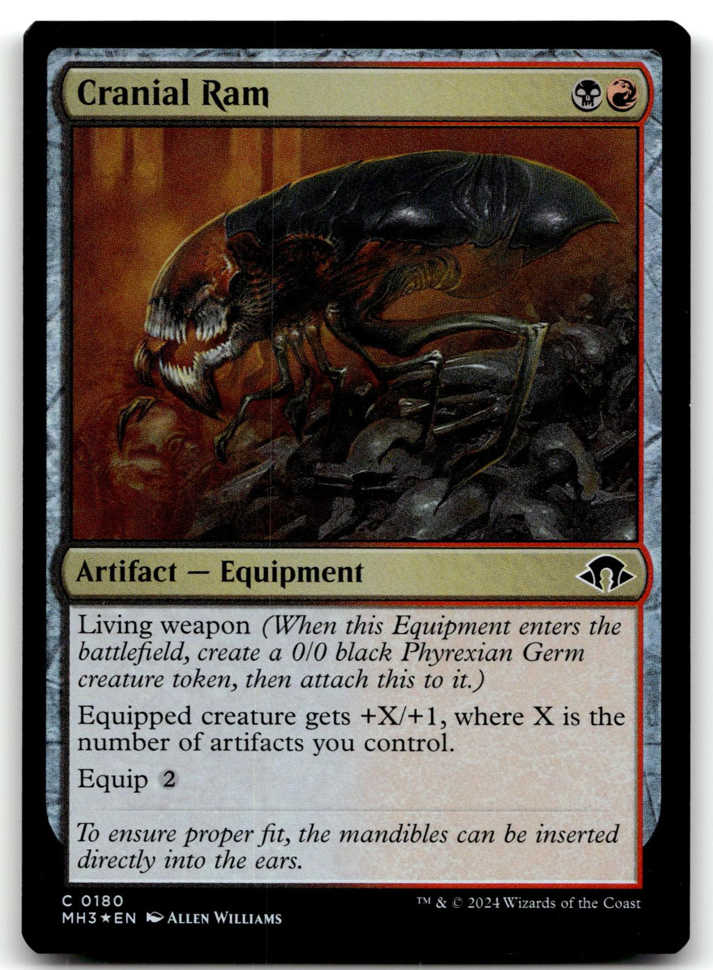Cranial Ram 180 Common Modern Horizons 3 Magic: The Gathering Foil Near Mint
