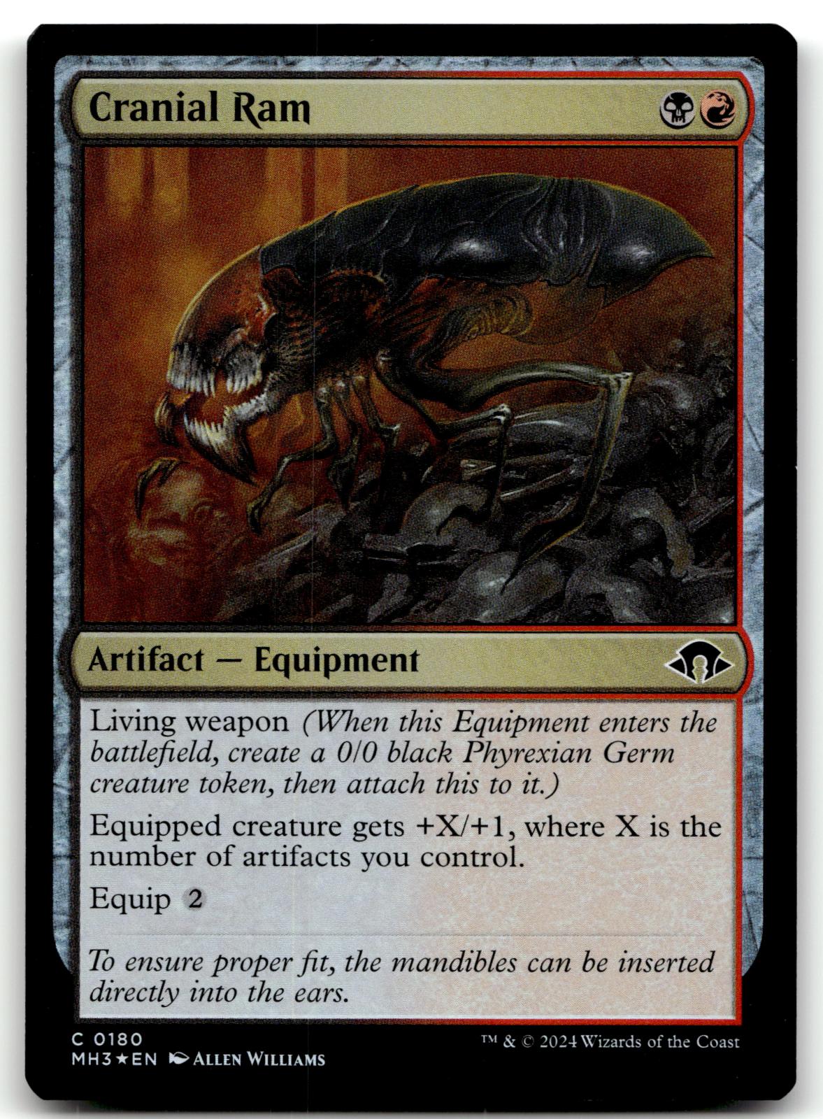 Cranial Ram 180 Common Modern Horizons 3 Magic: The Gathering Foil Near Mint