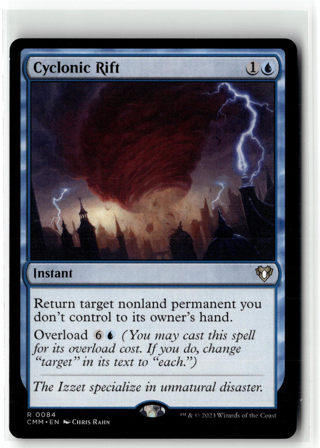 Cyclonic Rift 84 Rare Commander Masters Magic: The Gathering Near Mint