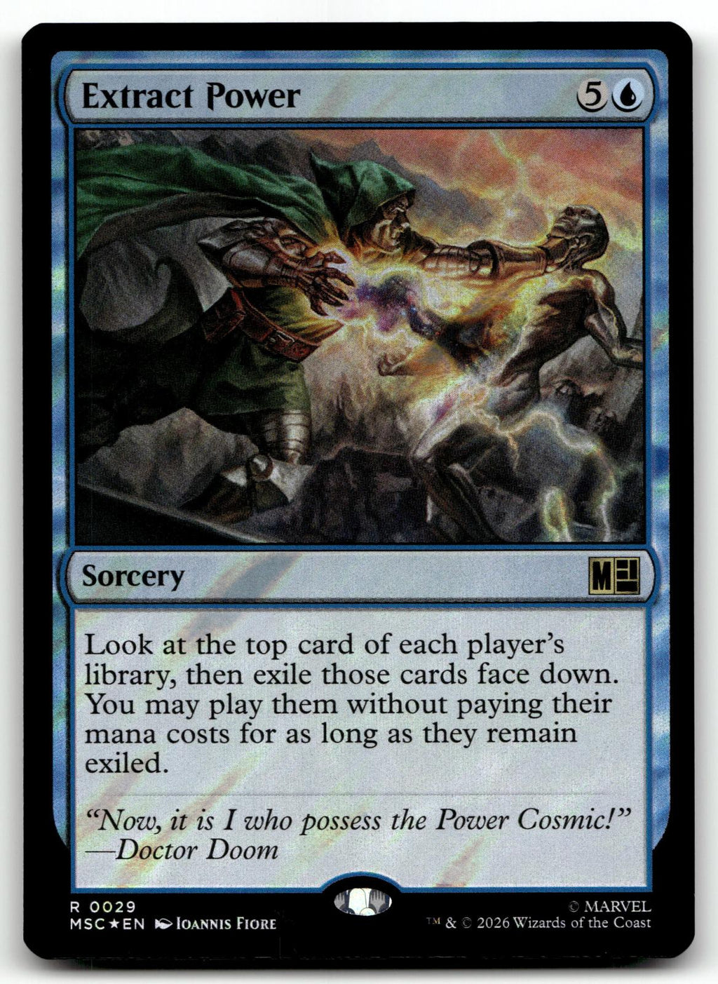 Extract Power (Surge Foil) 29 Holo Commander: Marvel Super Heroes Magic: 