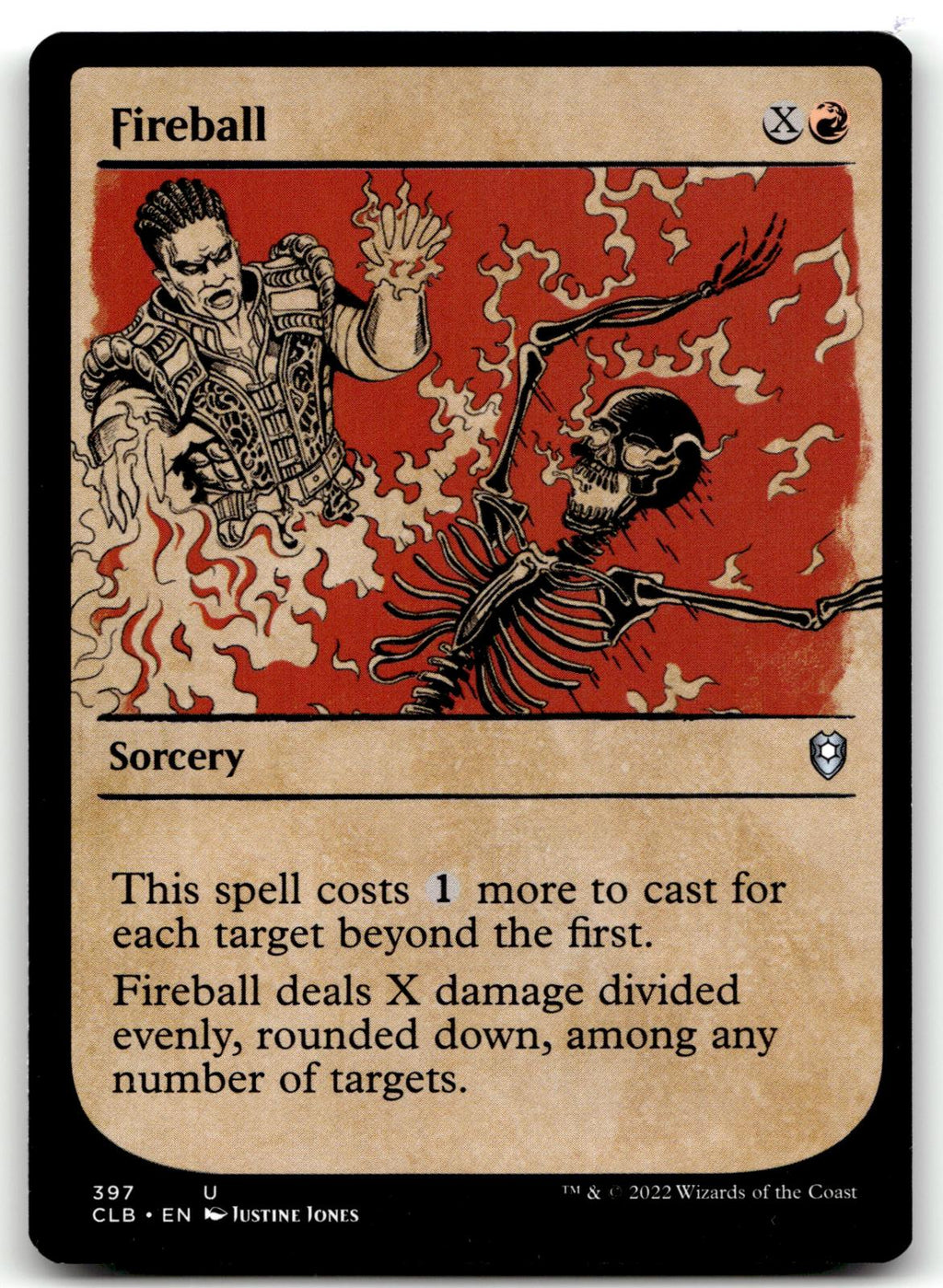 Fireball (Showcase) 397 Commander Legends: Battle for Baldur's Gate Magic: The Gathering NM