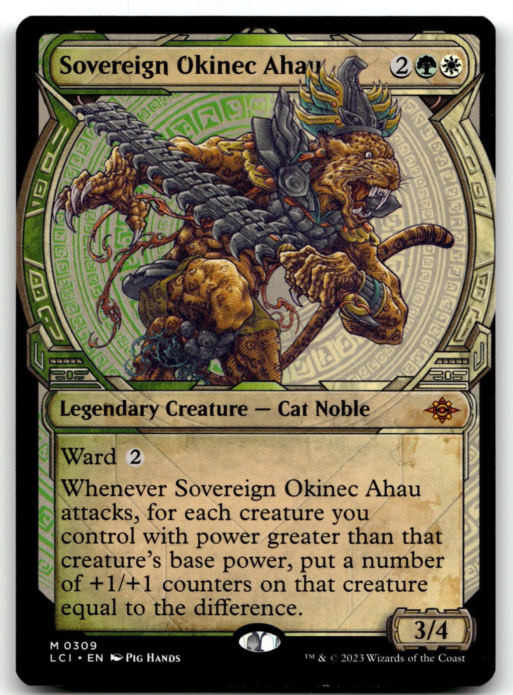Sovereign Okinec Ahau (Showcase) 309 The Lost Caverns of Ixalan Magic: The Gathering NM