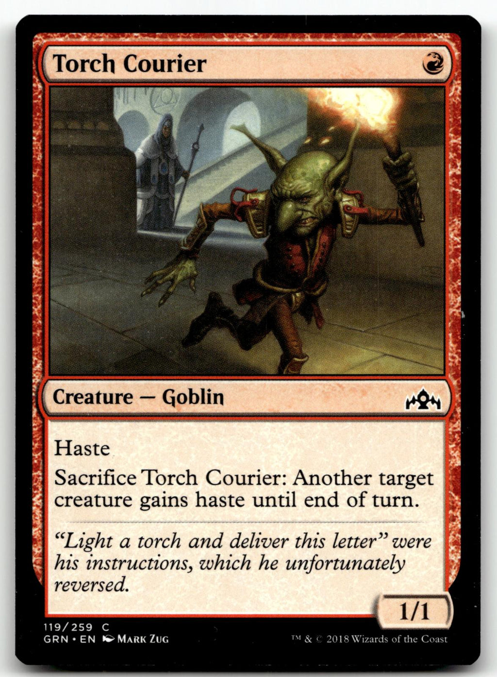 Torch Courier 119 Common Guilds of Ravnica Magic: The Gathering Near Mint