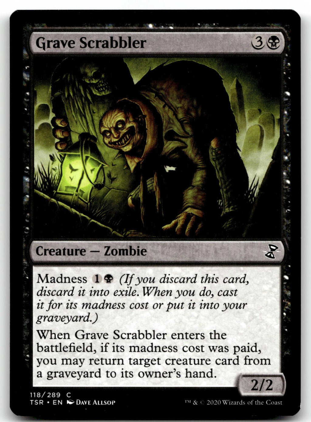 Grave Scrabbler 118 Common Time Spiral: Remastered Magic: The Gathering NM