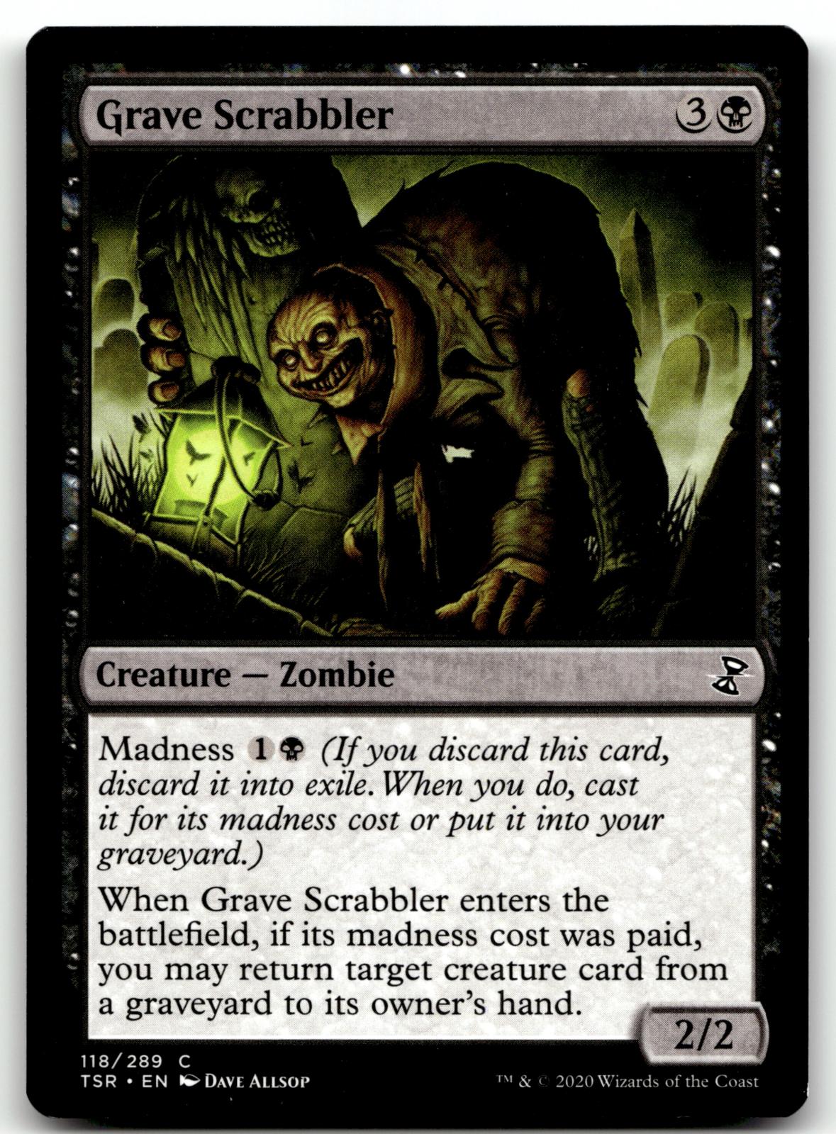 Grave Scrabbler 118 Common Time Spiral: Remastered Magic: The Gathering NM