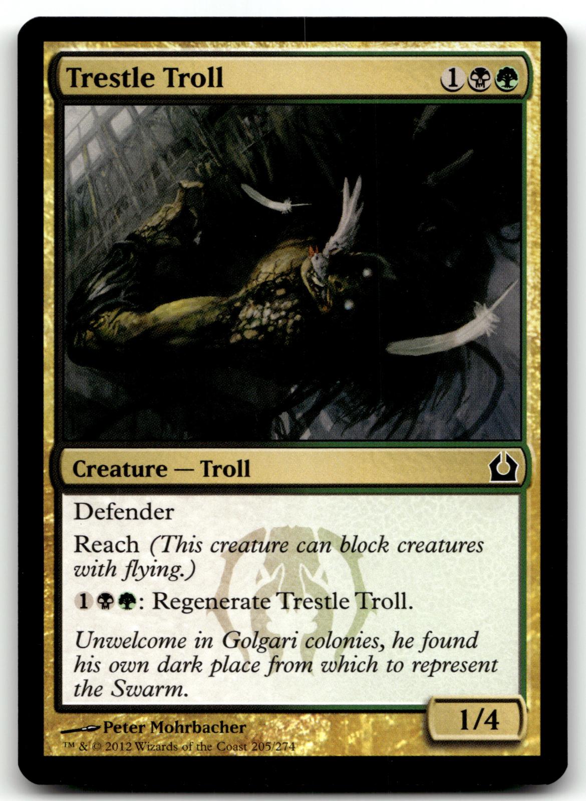 Trestle Troll 205 Common Return to Ravnica Magic: The Gathering Near Mint