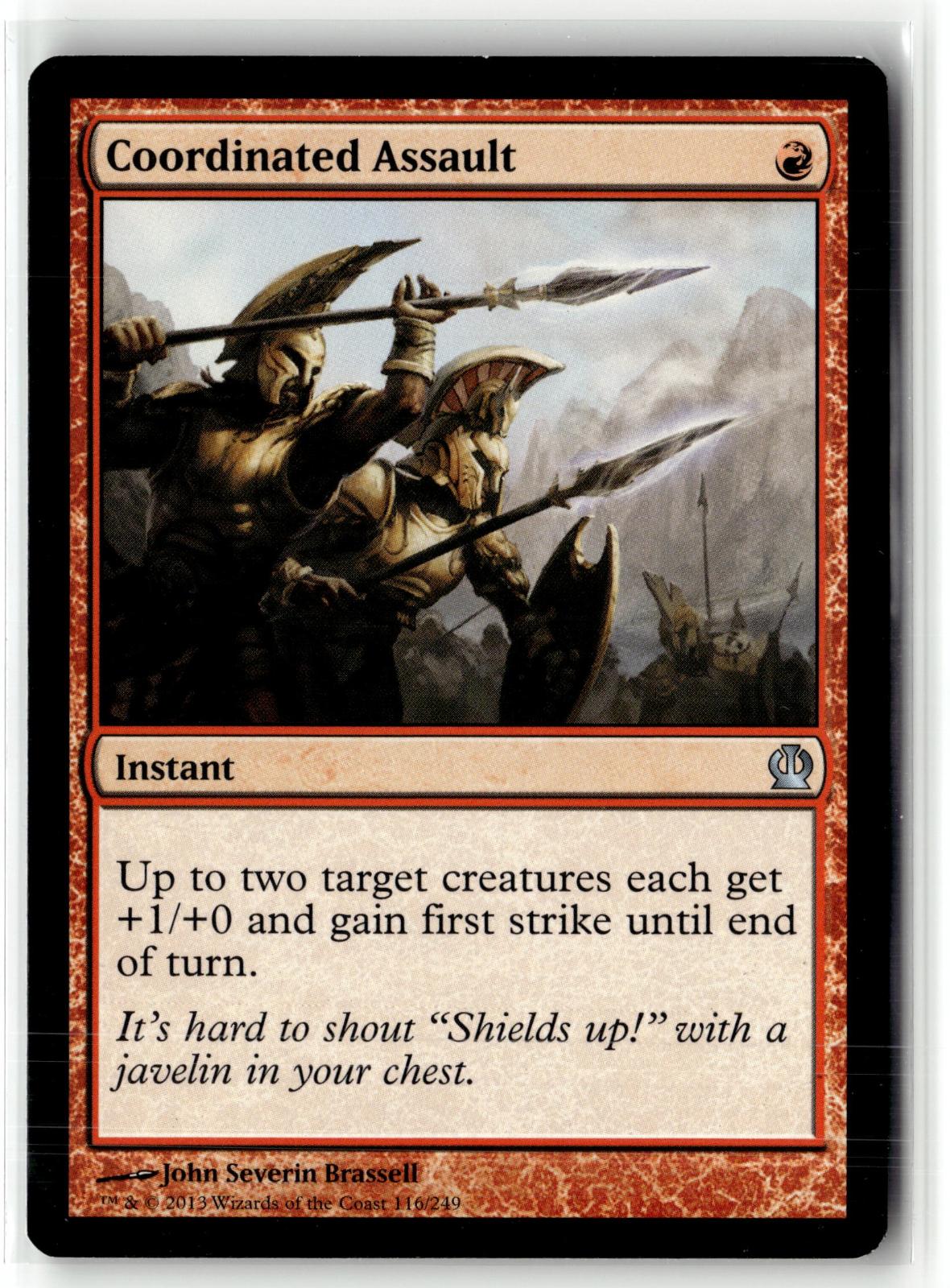 Coordinated Assault 116 Uncommon Theros Magic: The Gathering Near Mint