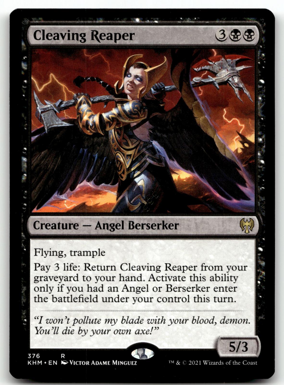 Cleaving Reaper 376 Rare Kaldheim Magic: The Gathering Near Mint