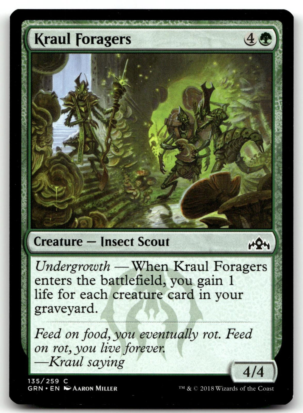 Kraul Foragers 135 Common Guilds of Ravnica Magic: The Gathering Near Mint
