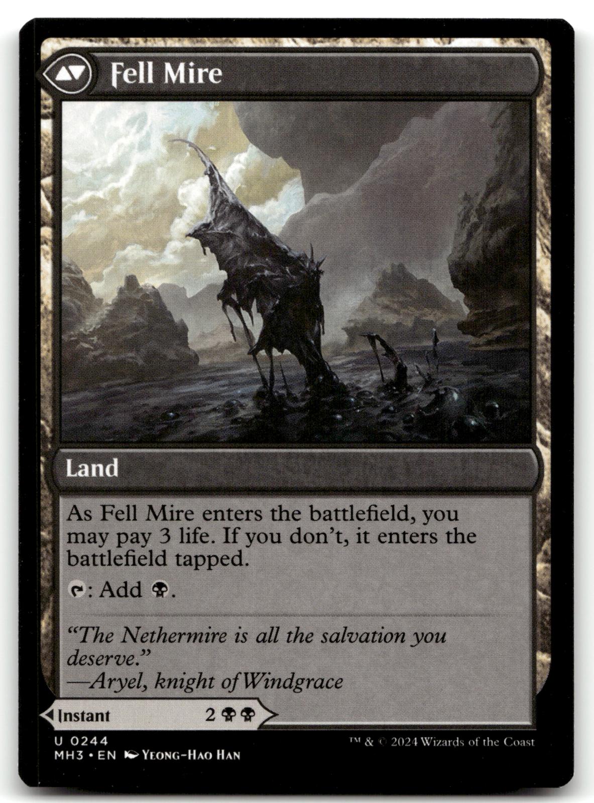 Fell the Profane 244 Uncommon Modern Horizons 3 Magic: The Gathering Near Mint