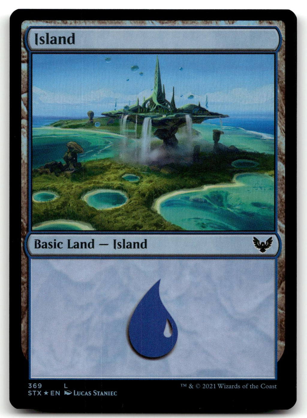 Island (369) 369 Land Strixhaven: School of Mages Magic: The Gathering Foil NM