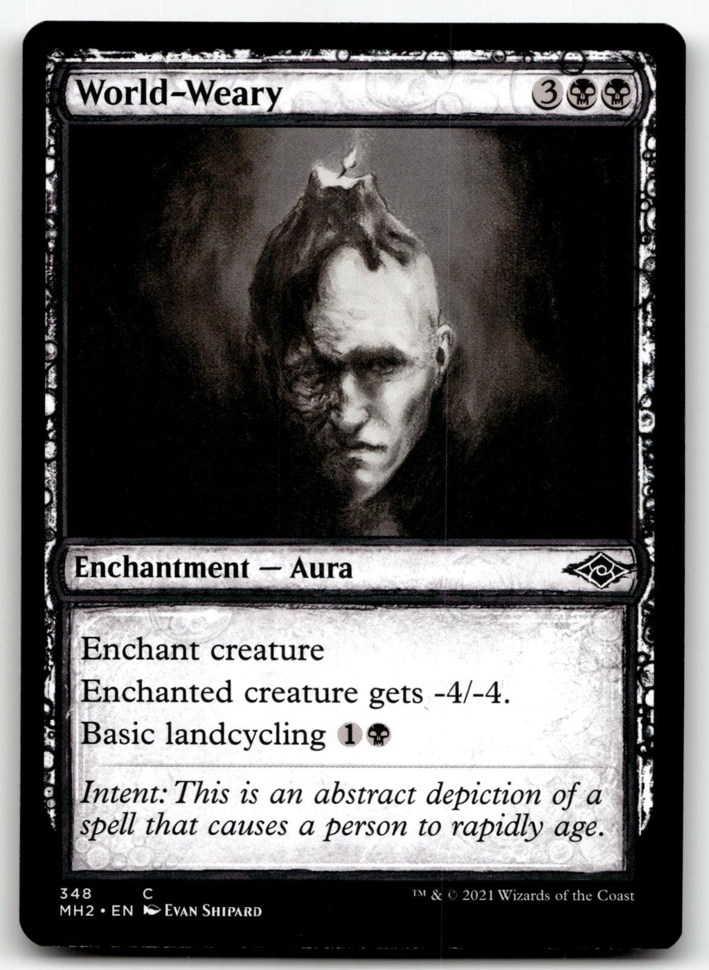 World-Weary (Showcase) 348 Common Modern Horizons 2 Magic: The Gathering NM