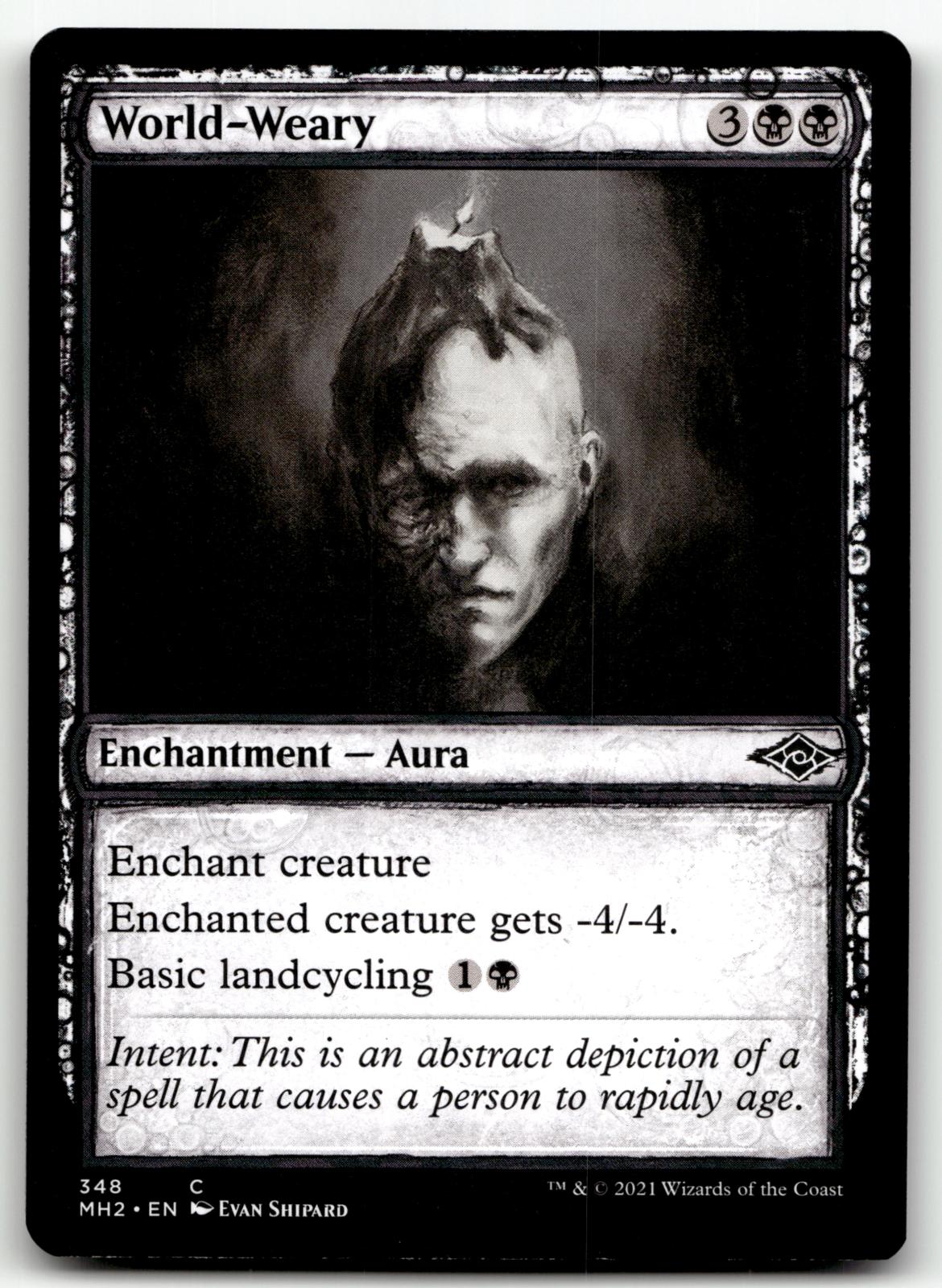 World-Weary (Showcase) 348 Common Modern Horizons 2 Magic: The Gathering NM