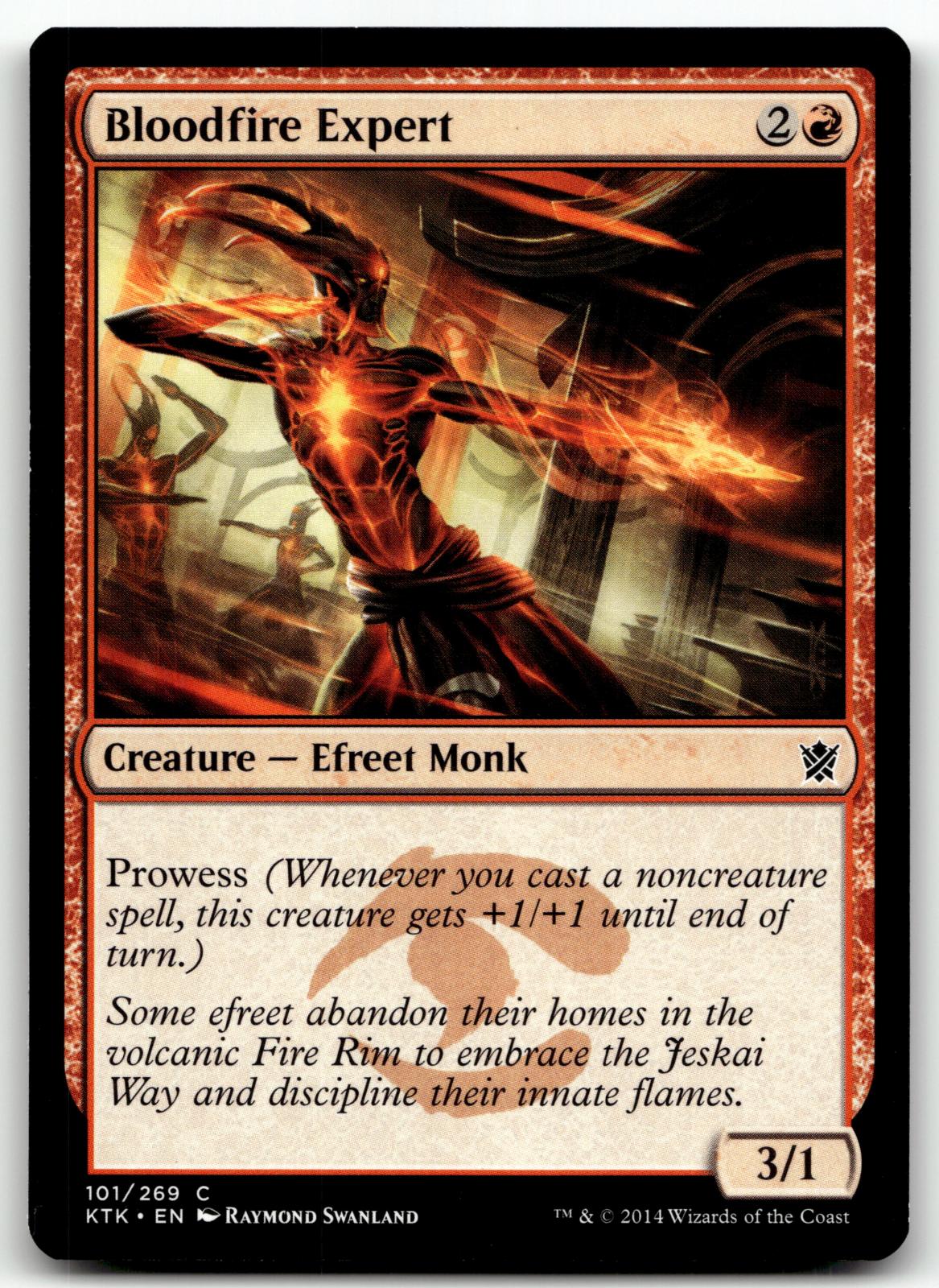 Bloodfire Expert 101 Common Khans of Tarkir Magic: The Gathering Near Mint