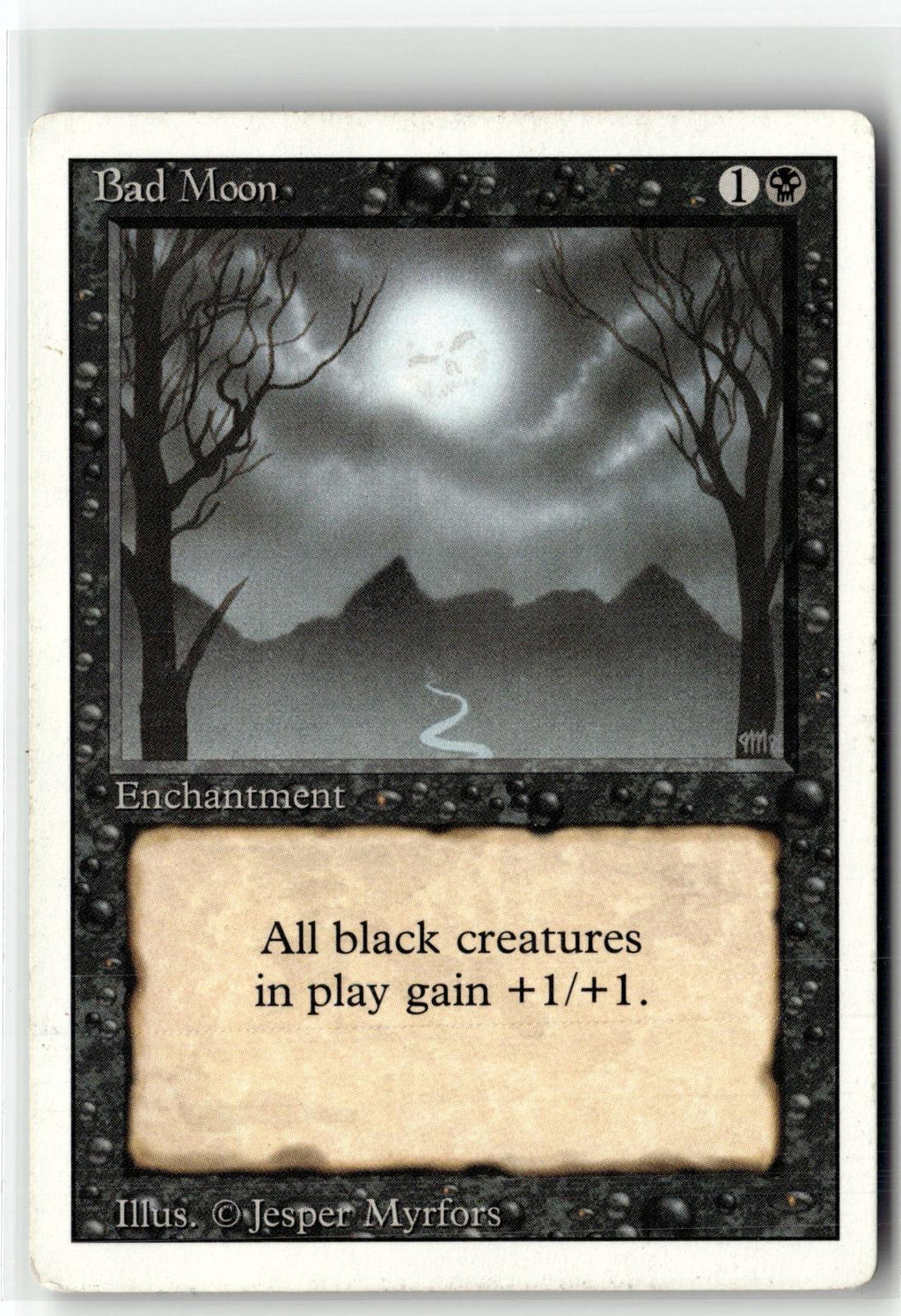 Bad Moon Rare Revised Edition Magic: The Gathering Near Mint