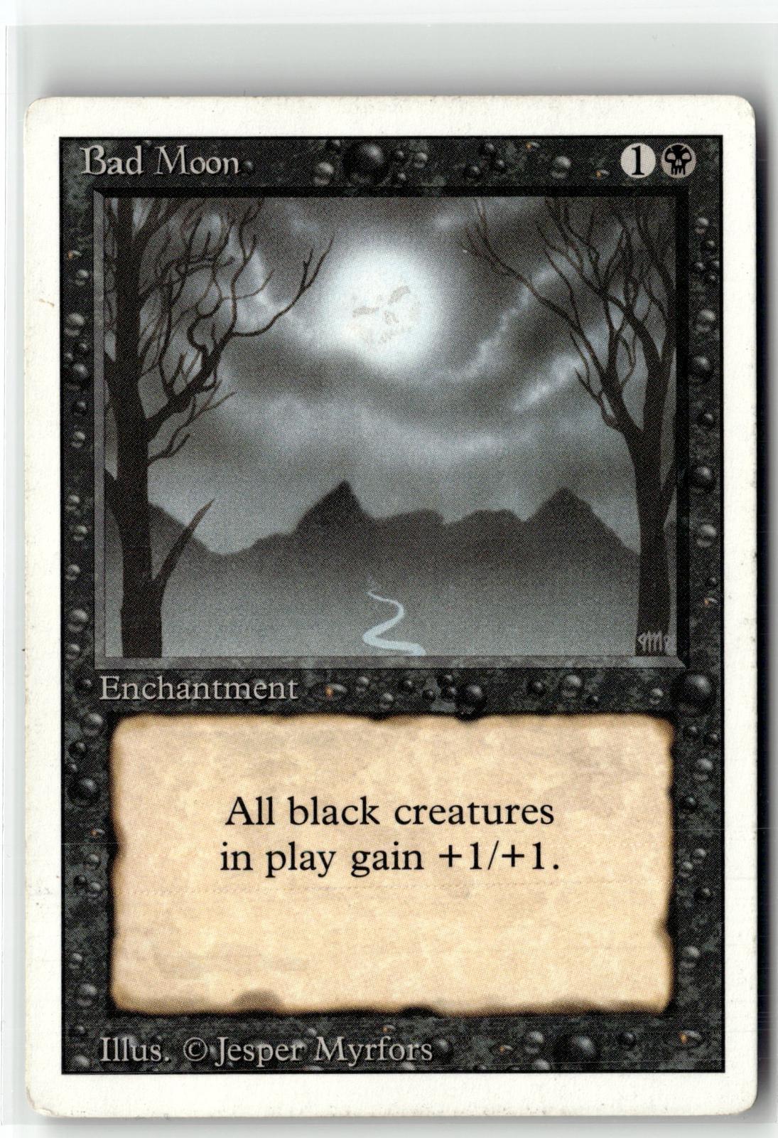 Bad Moon Rare Revised Edition Magic: The Gathering Near Mint