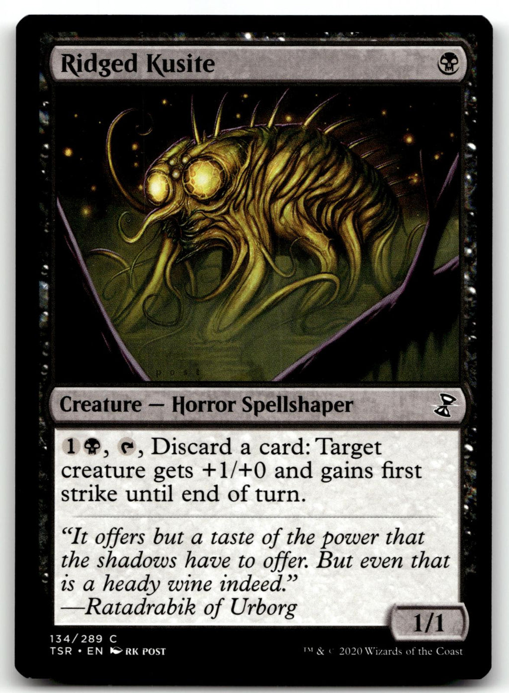 Ridged Kusite 134 Common Time Spiral: Remastered Magic: The Gathering Near Mint