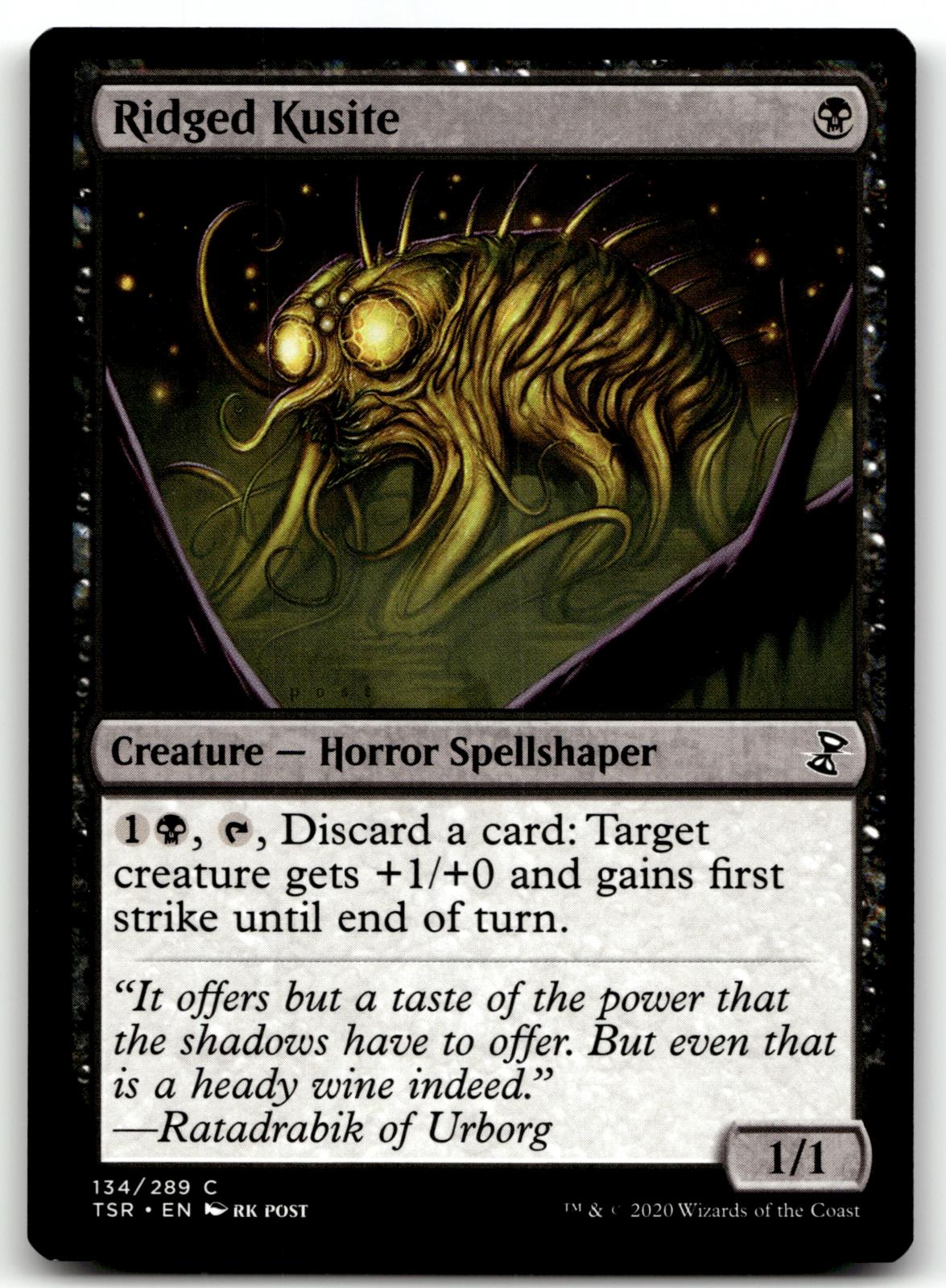 Ridged Kusite 134 Common Time Spiral: Remastered Magic: The Gathering Near Mint