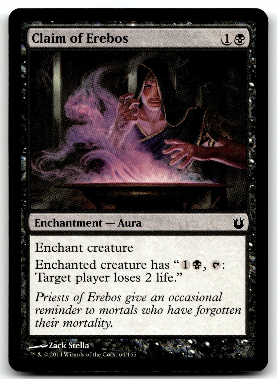 Claim of Erebos 64 Common Born of the Gods Magic: The Gathering Near Mint