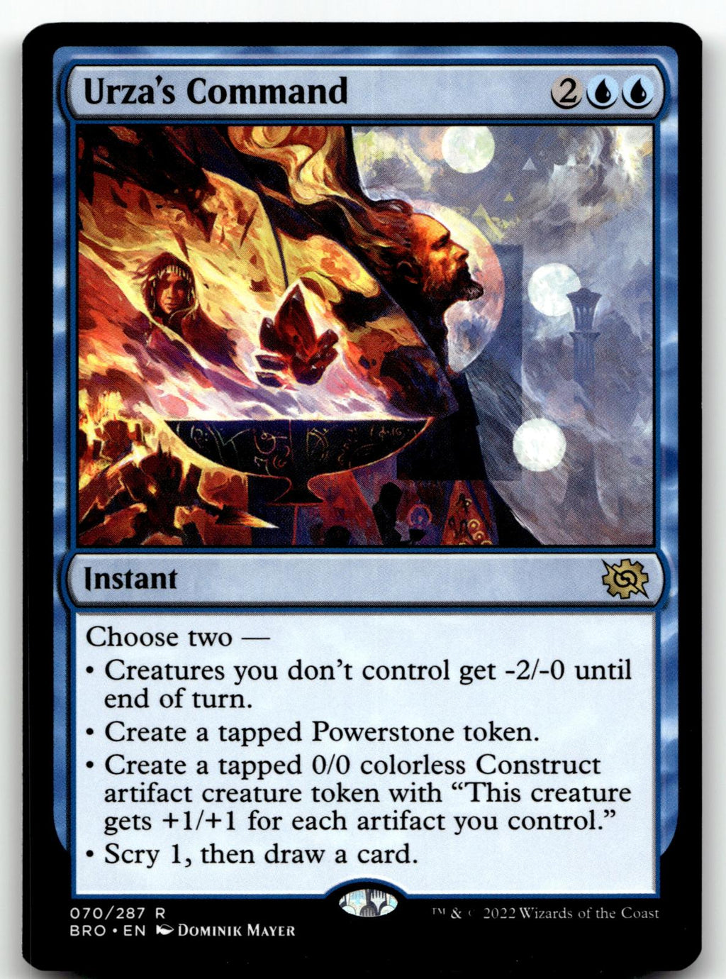 Urza's Command 70 Rare The Brothers' War Magic: The Gathering Near Mint