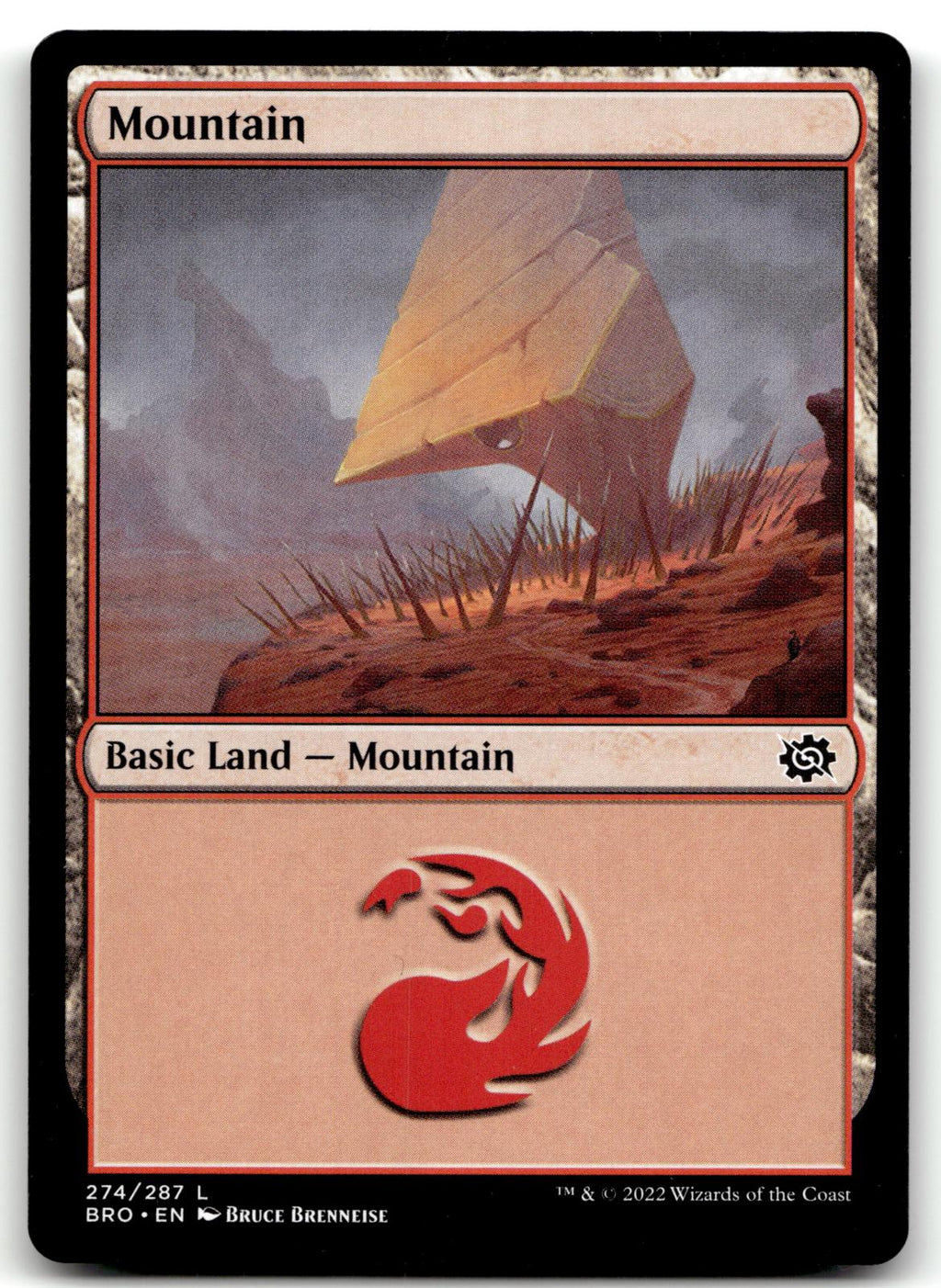 Mountain (274) 274 Land The Brothers' War Magic: The Gathering Near Mint